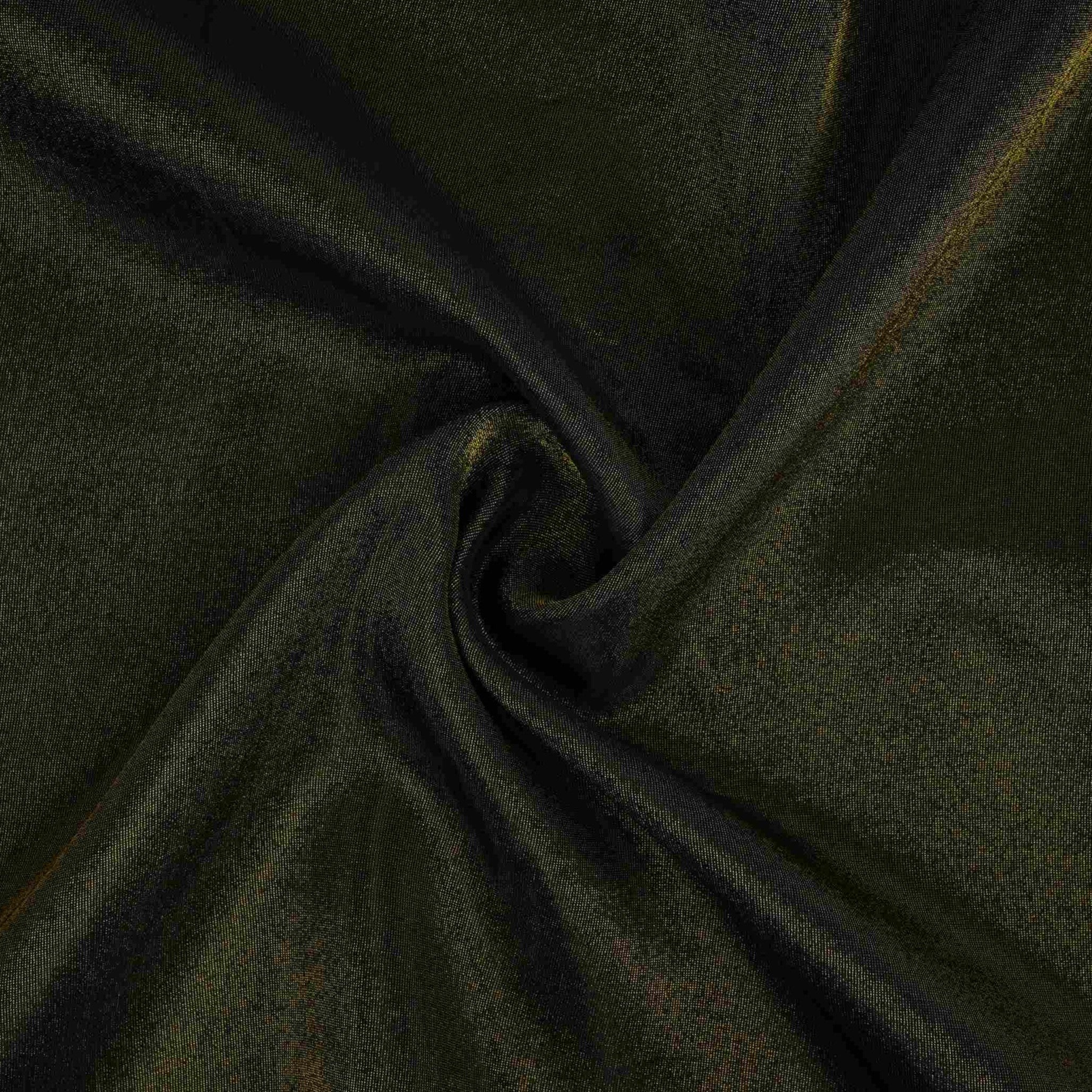Dark Green Solid Shimmer Tissue Fabric NFS-10 - Image 3