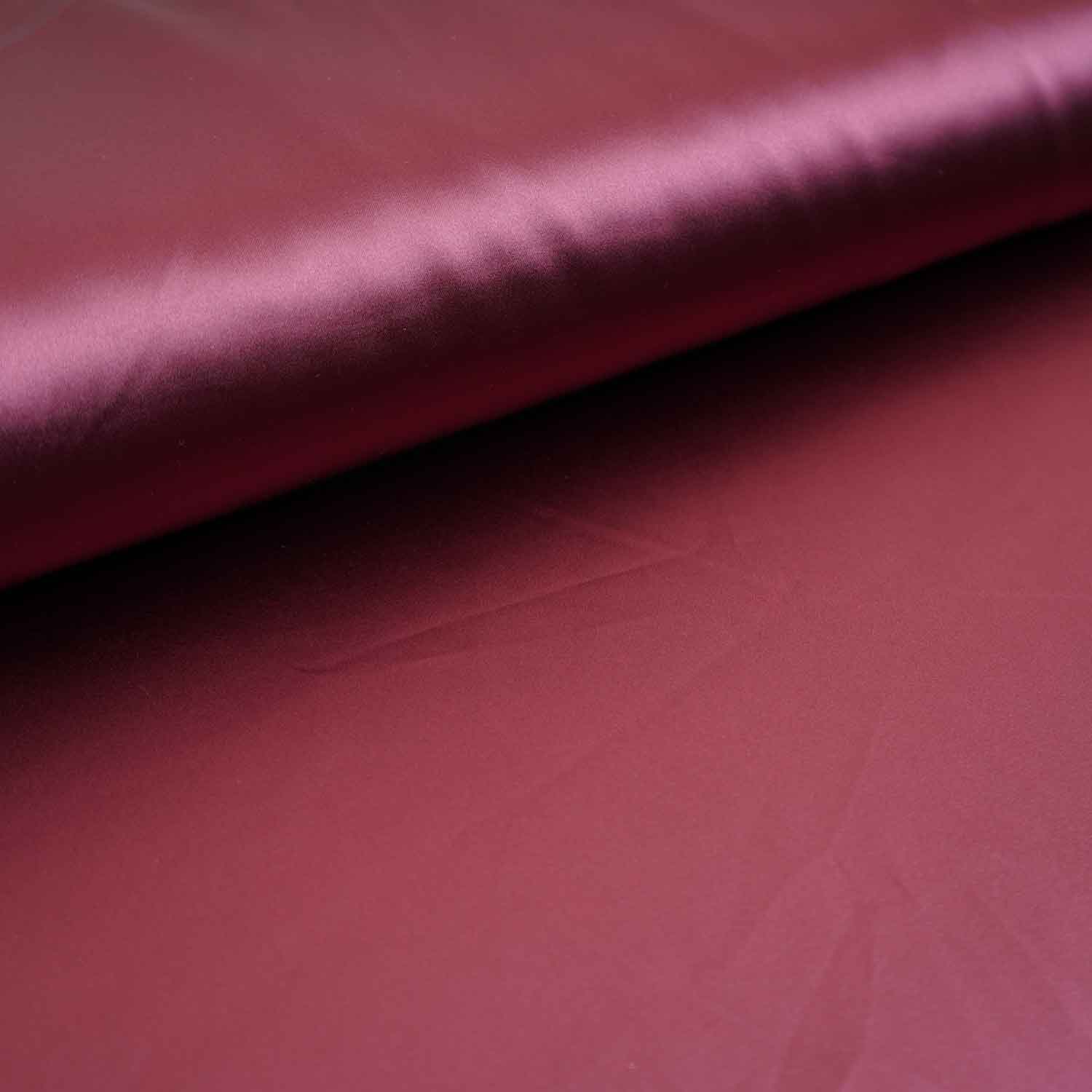 Dark Maroon Solid Celina Satin Fabric OE-29012 - Image 4