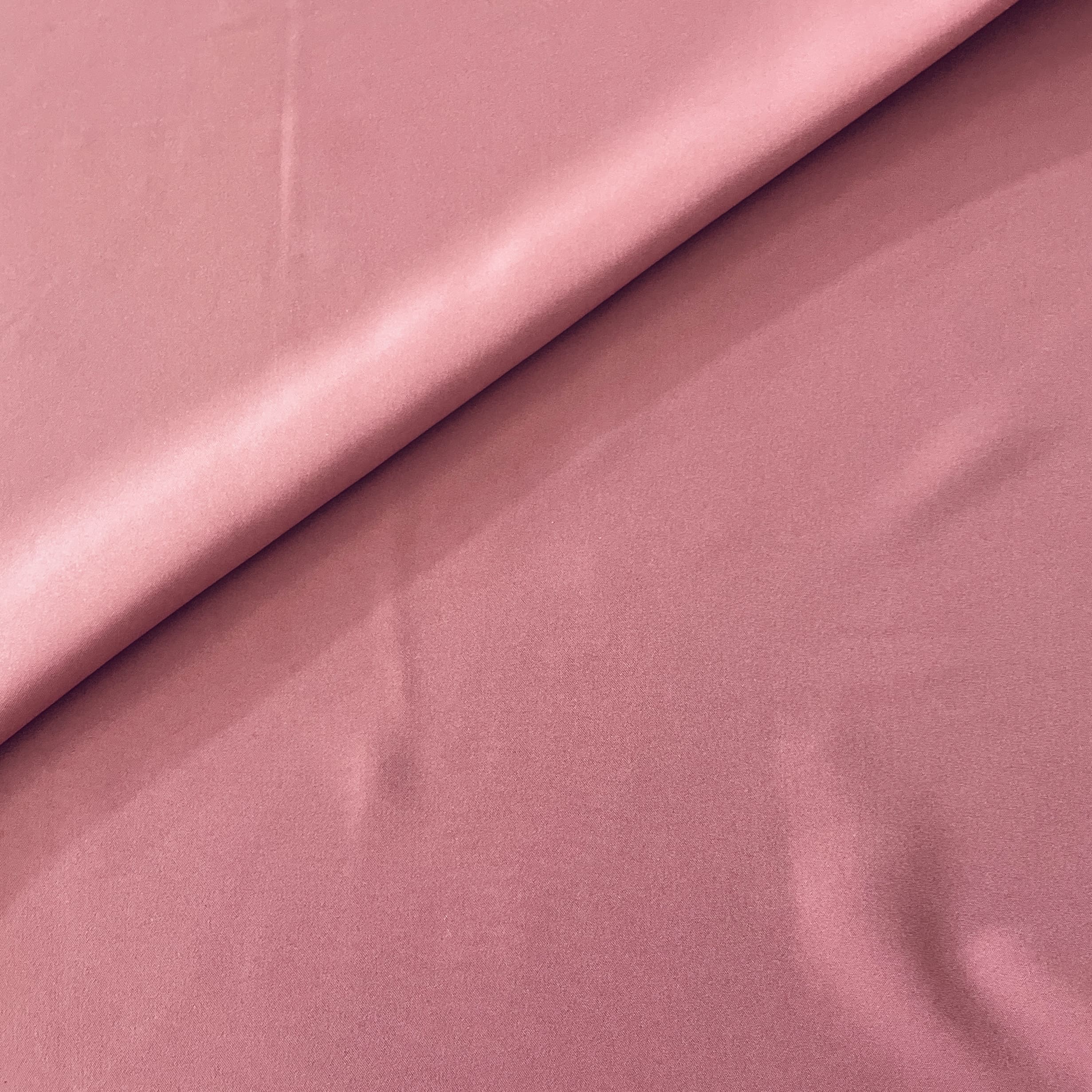 Dark Pink Solid Butter Crepe Fabric - Image 3