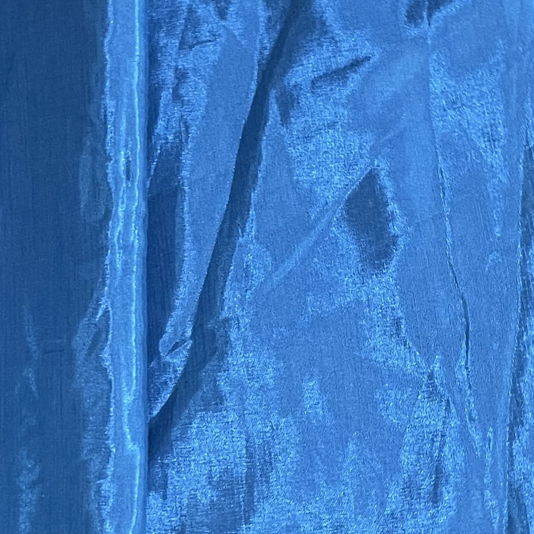 Dodger Blue Solid Shantoon Fabric - Image 3