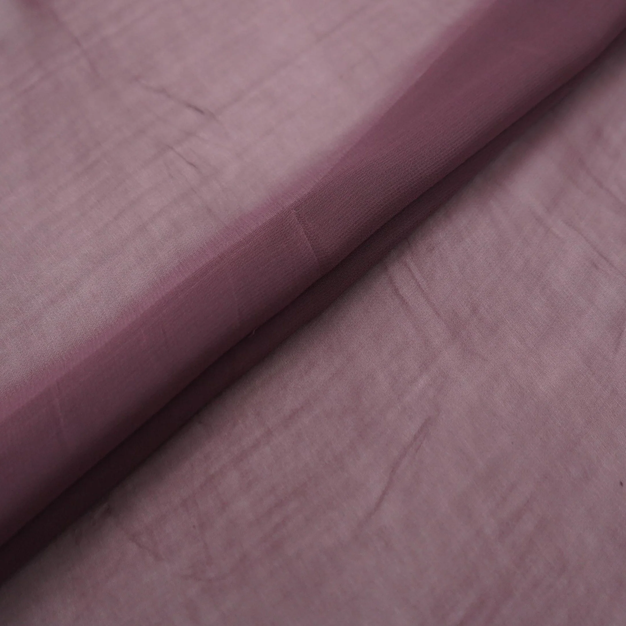 Dusty Mauve Solid 60gm Georgette Fabric SSMG-19 - Image 4