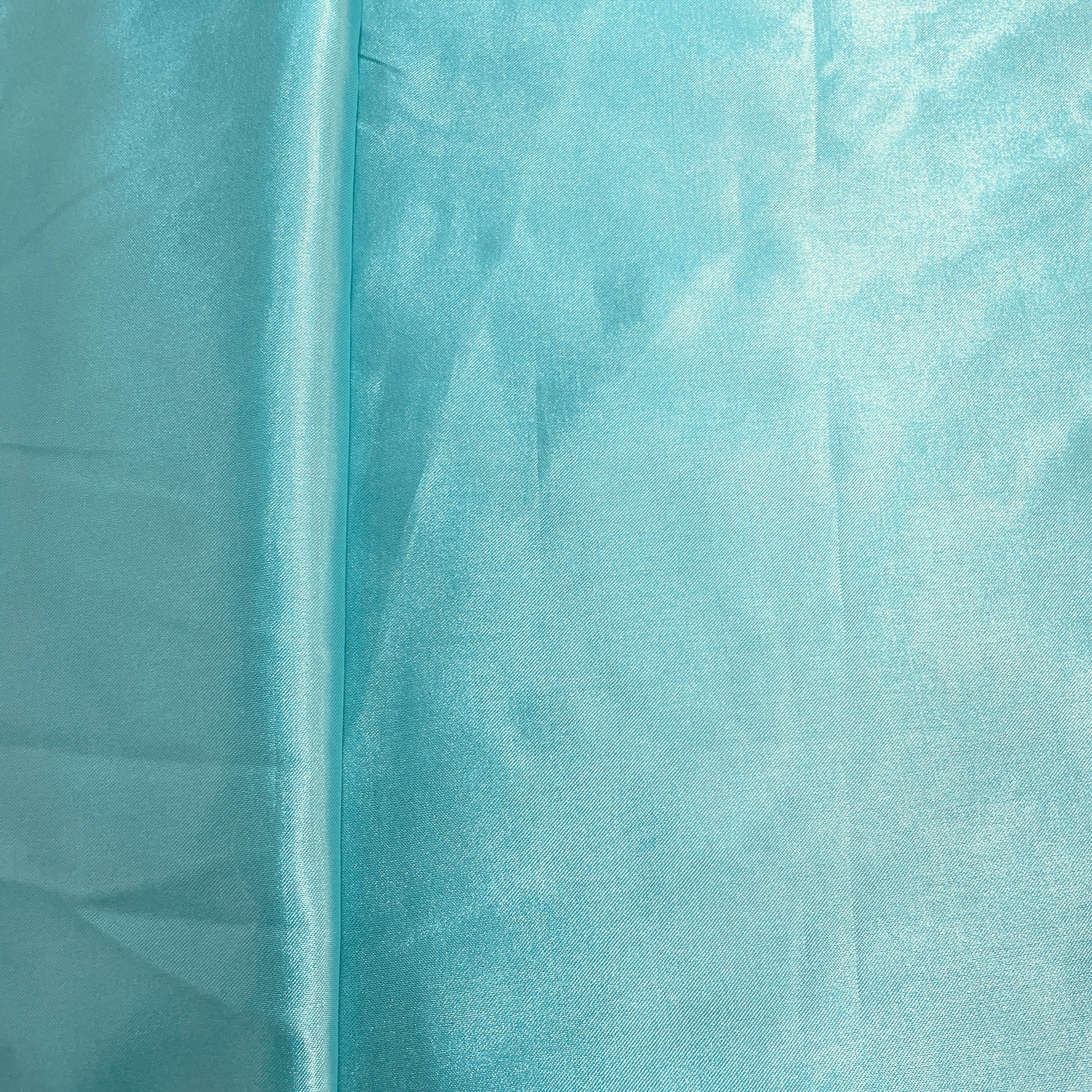 Emrled Green Solid Satin Fabric - Image 3