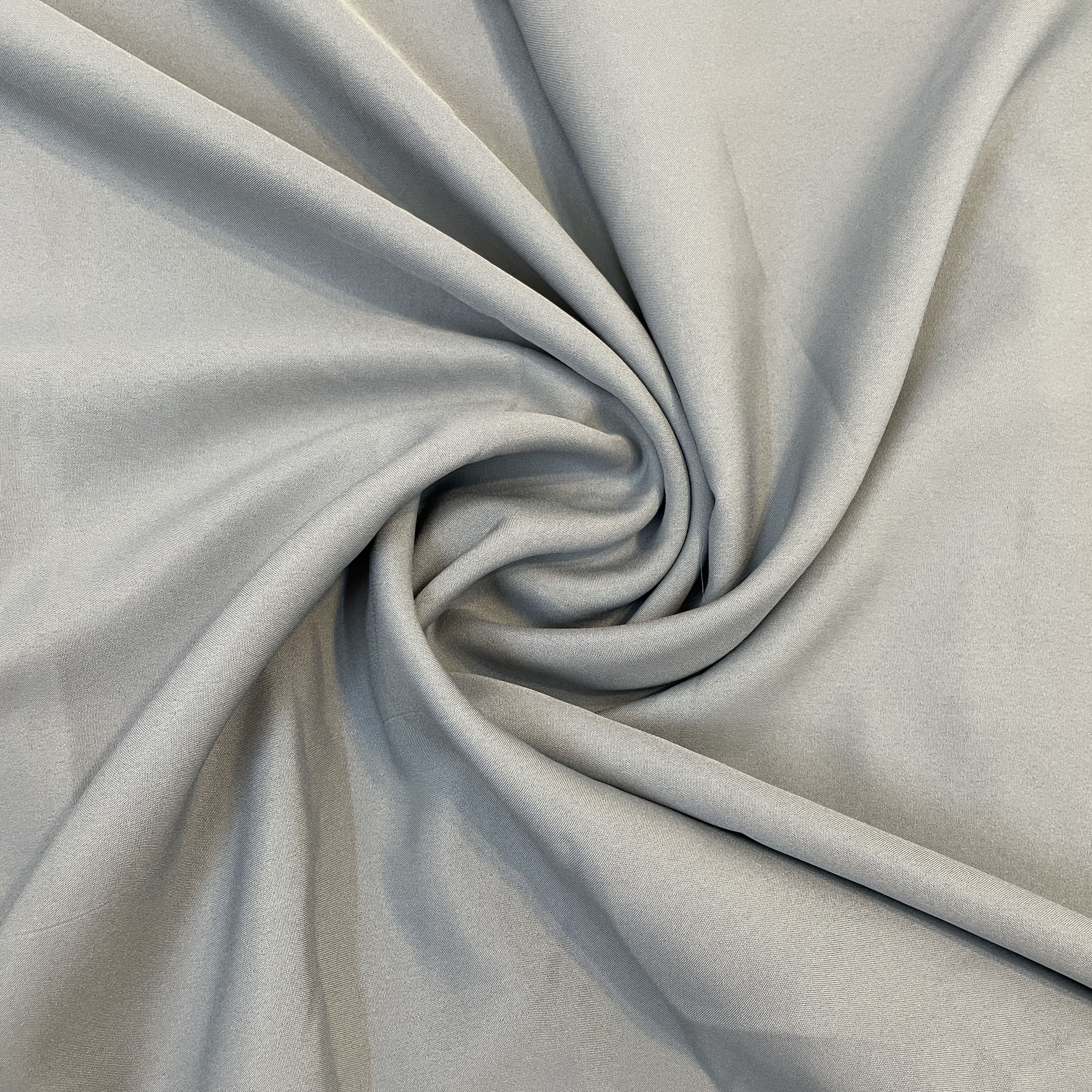 Grey Solid Malai Crepe Fabric 13214