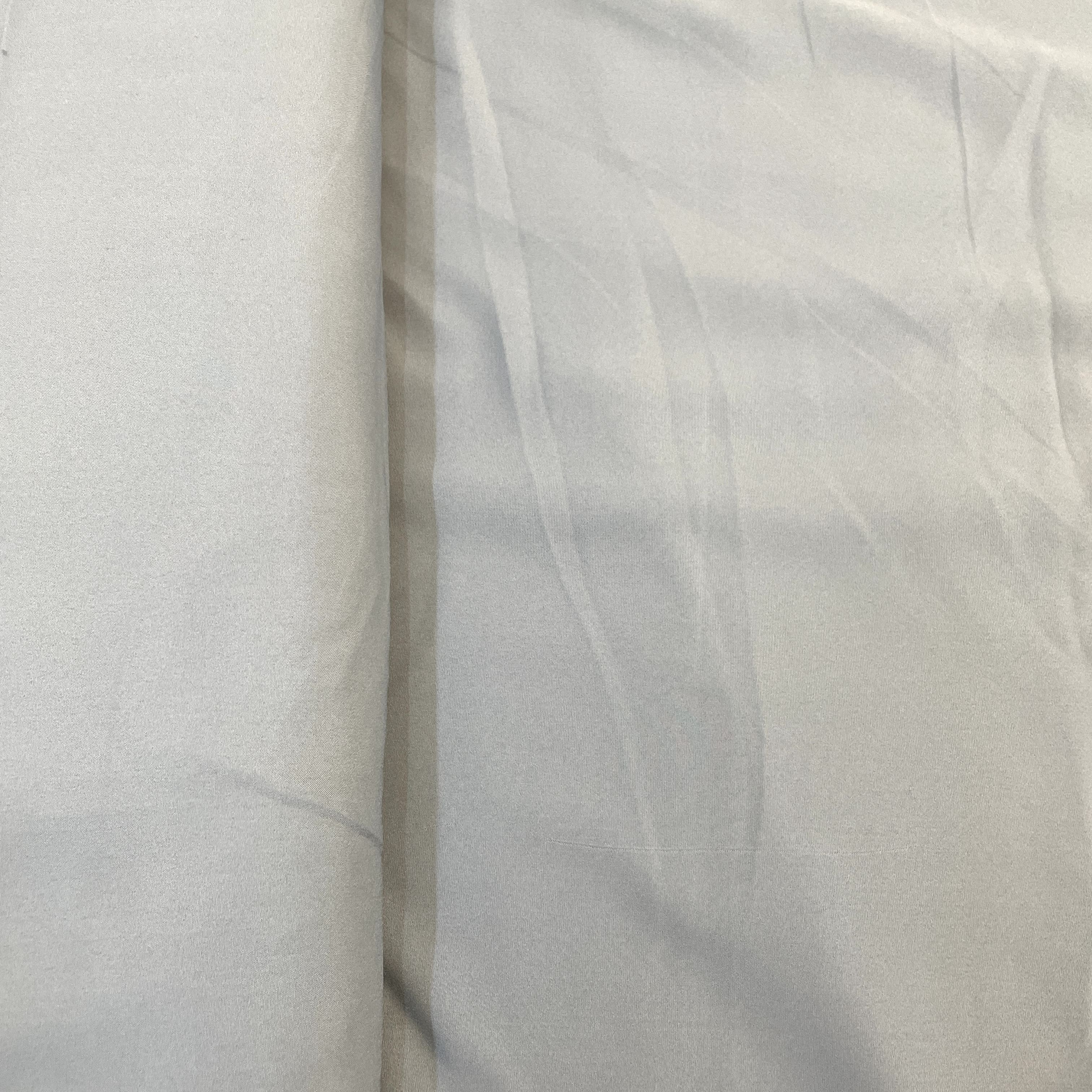 Grey Solid Malai Crepe Fabric 13214 - Image 3
