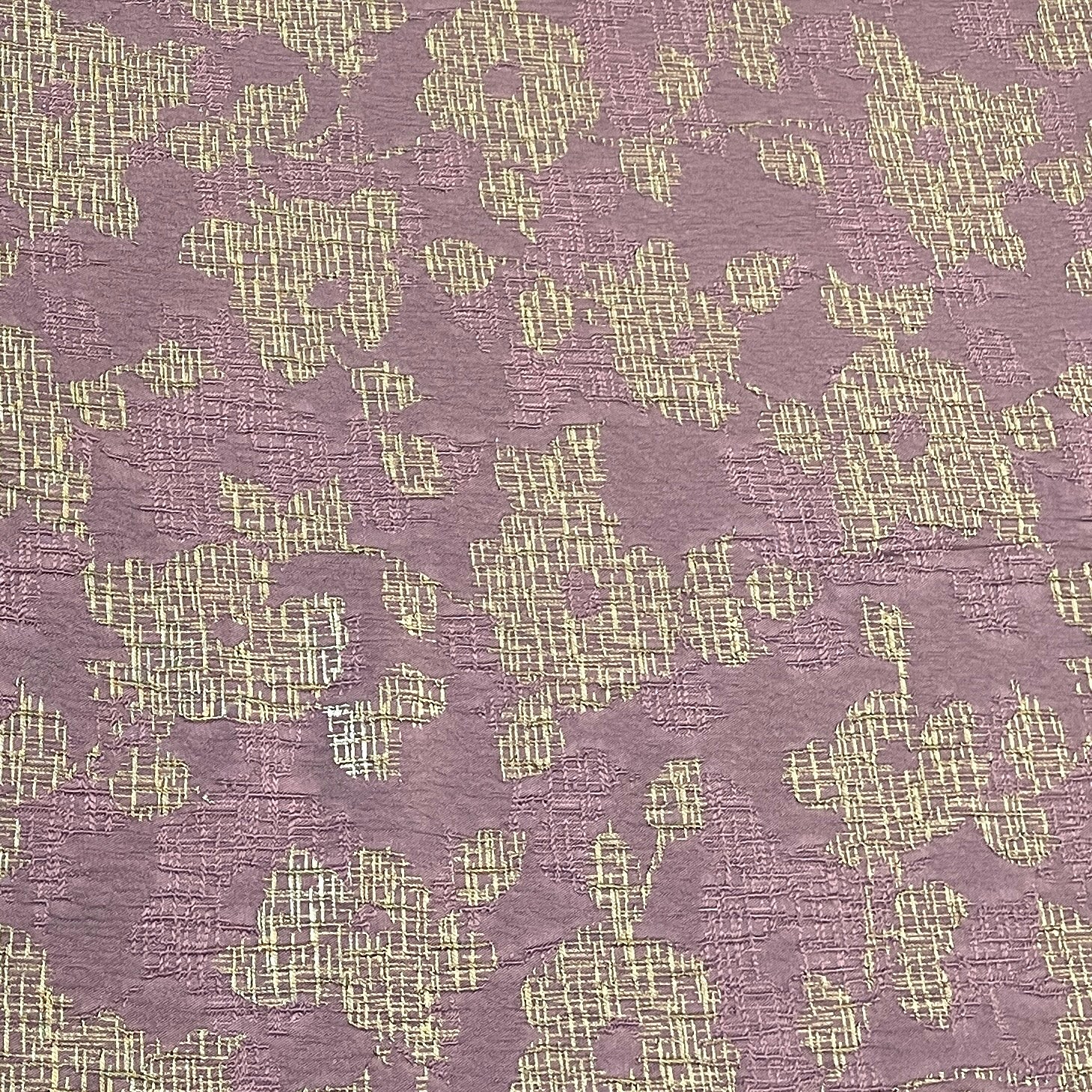 Exclusive Lilac Purple Floral Brocade Jacquard Fabric - Image 2