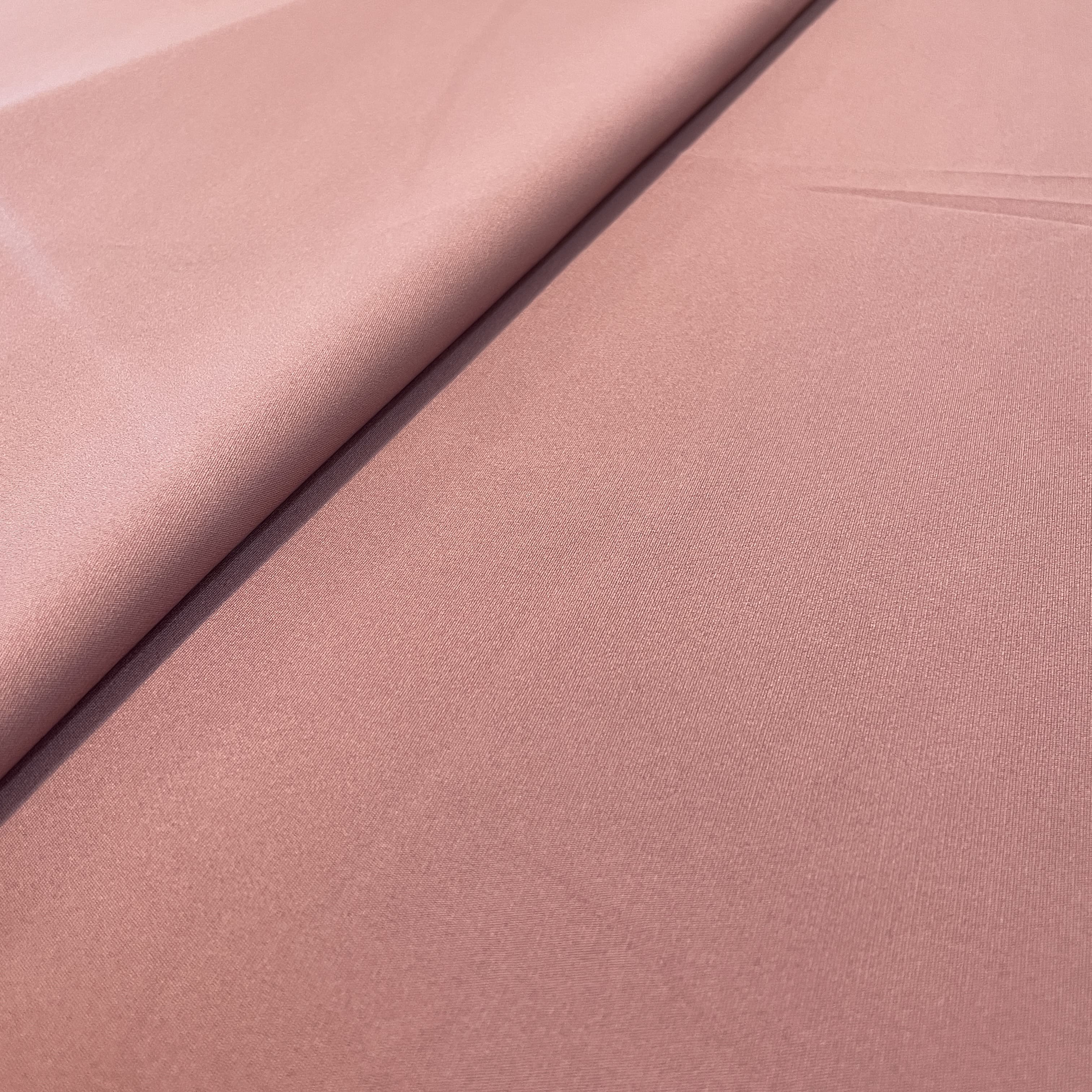 Exclusive Pomegranate Pink Solid Banana Crepe Fabric - Image 3