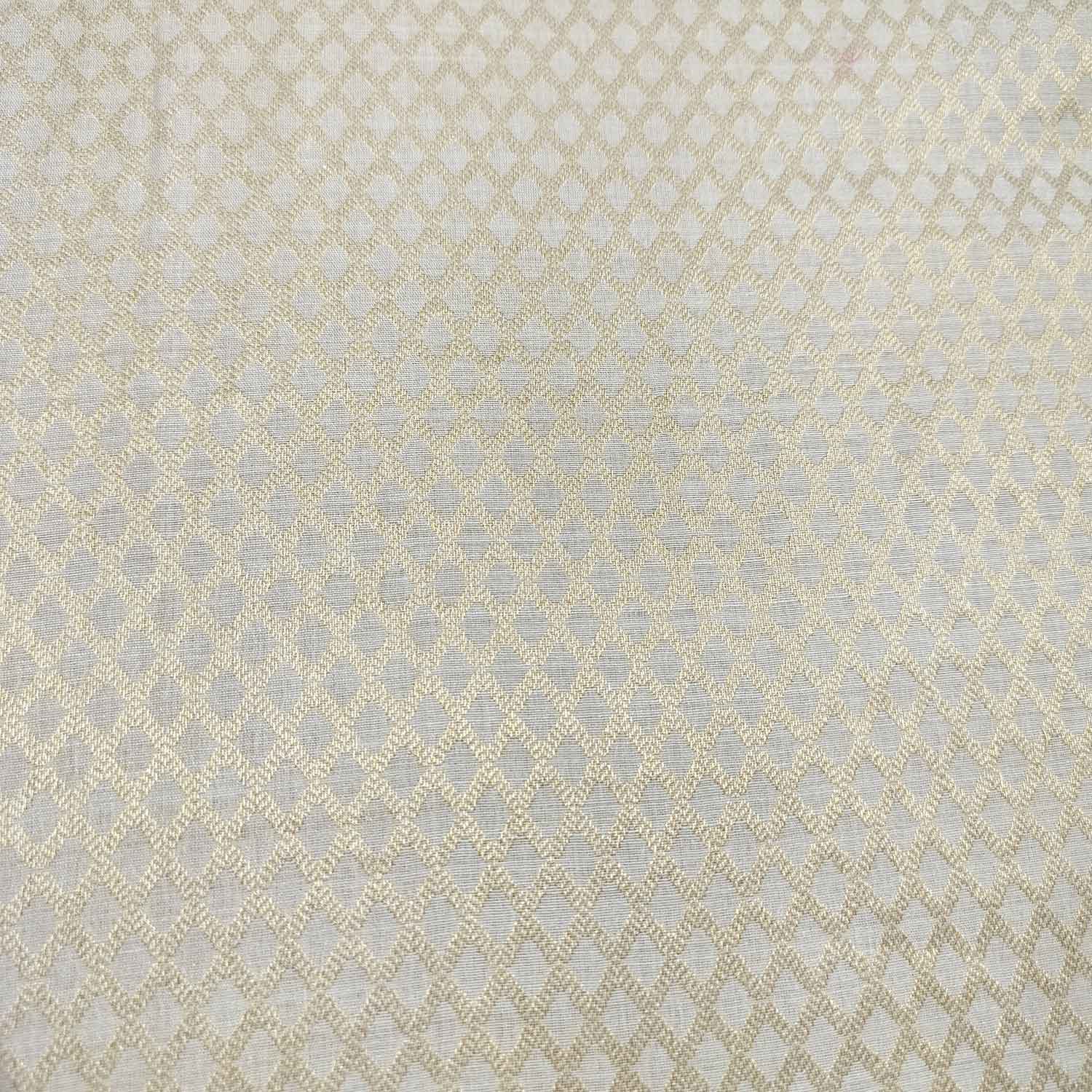 Gold Geometrical Jacquard Munga Silk KRE-16934 - Image 3