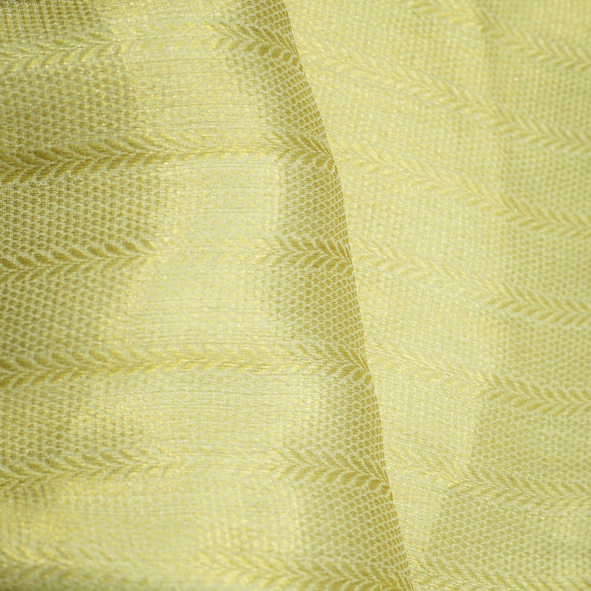 Gold Traditional Jacquard Chiffon Silk KRE-16942 - Image 3