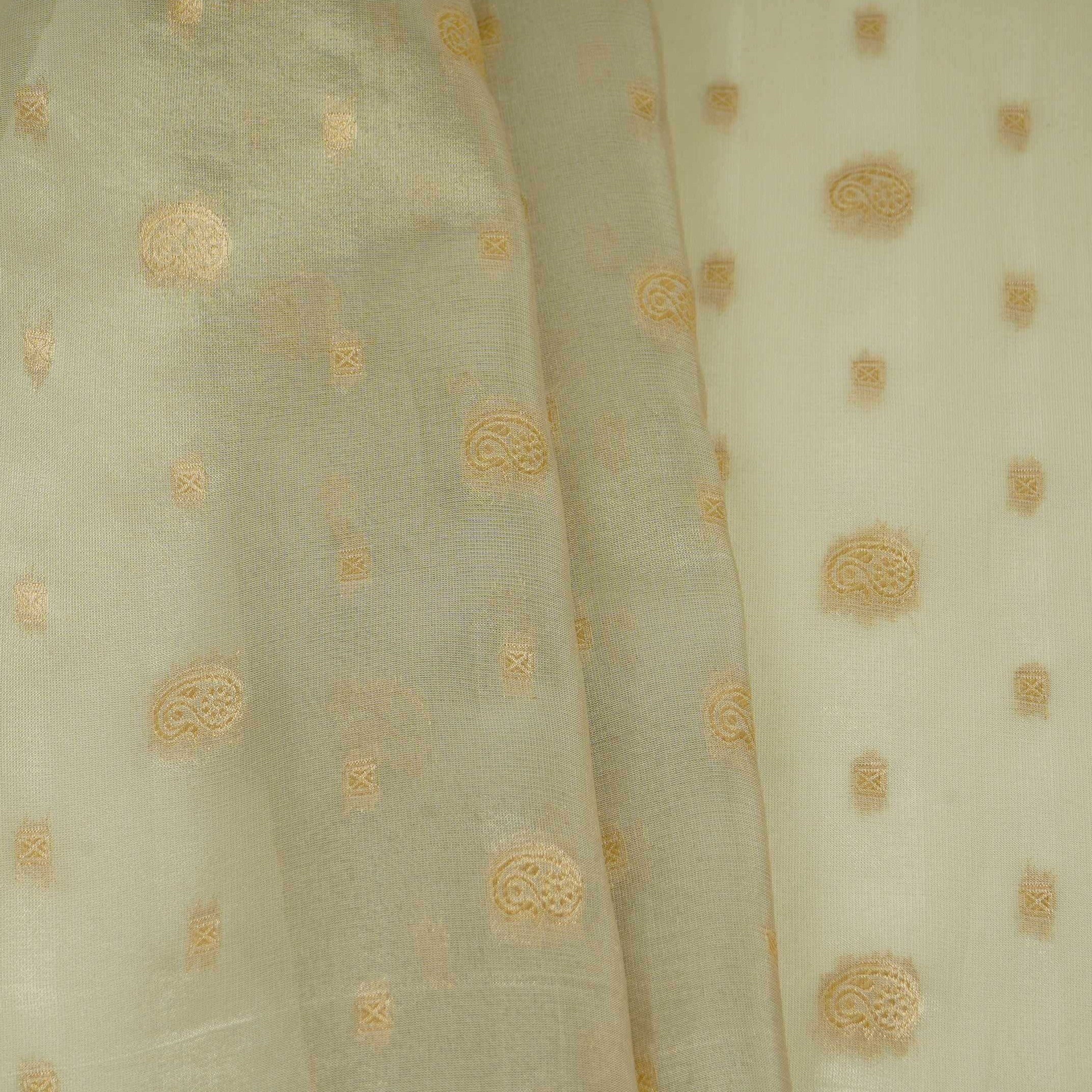 Golden Buti Kanjivaran Silk Fabric MTI-31227 - Image 4