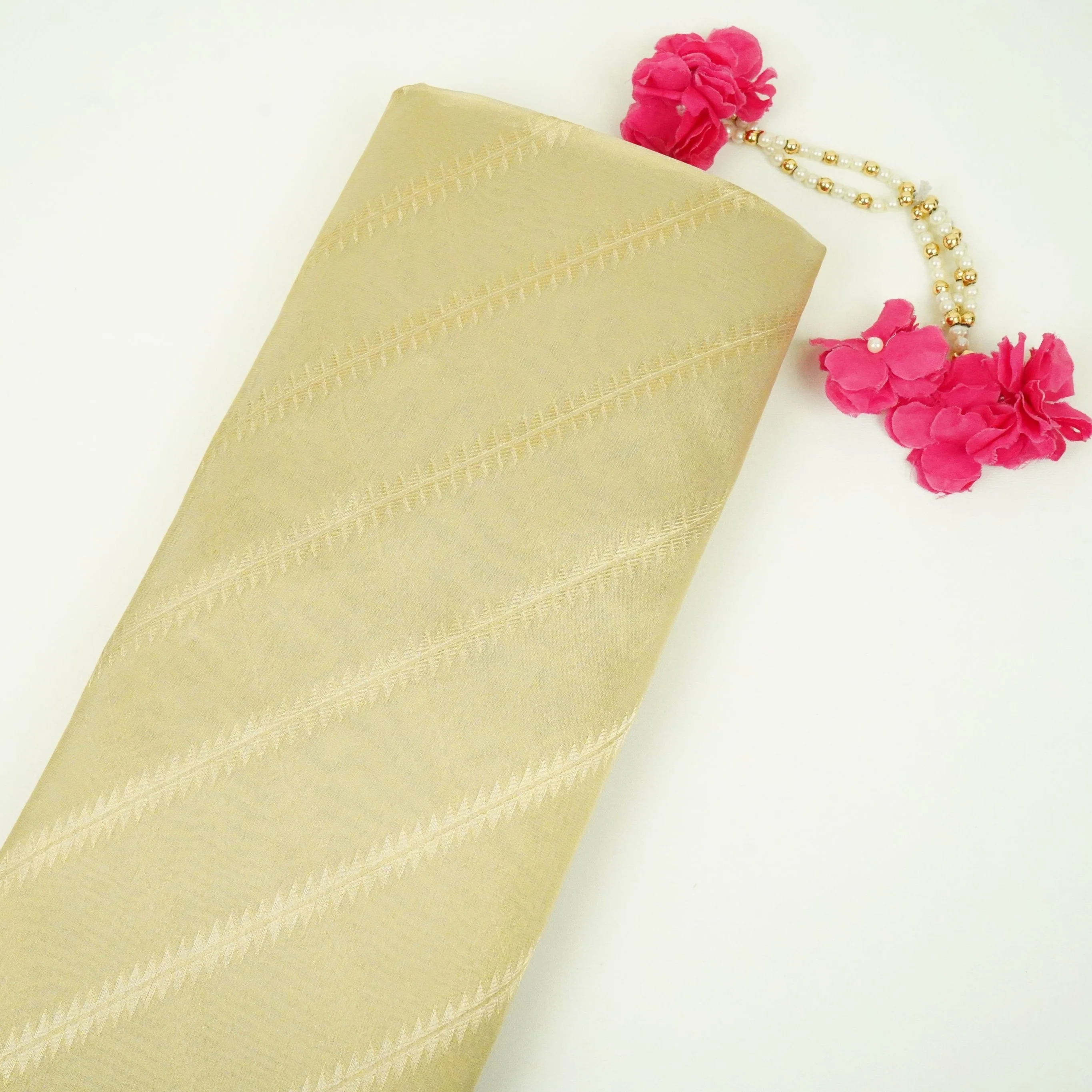 Golden Jaal Kanjivaran Silk Fabric MTI-31224