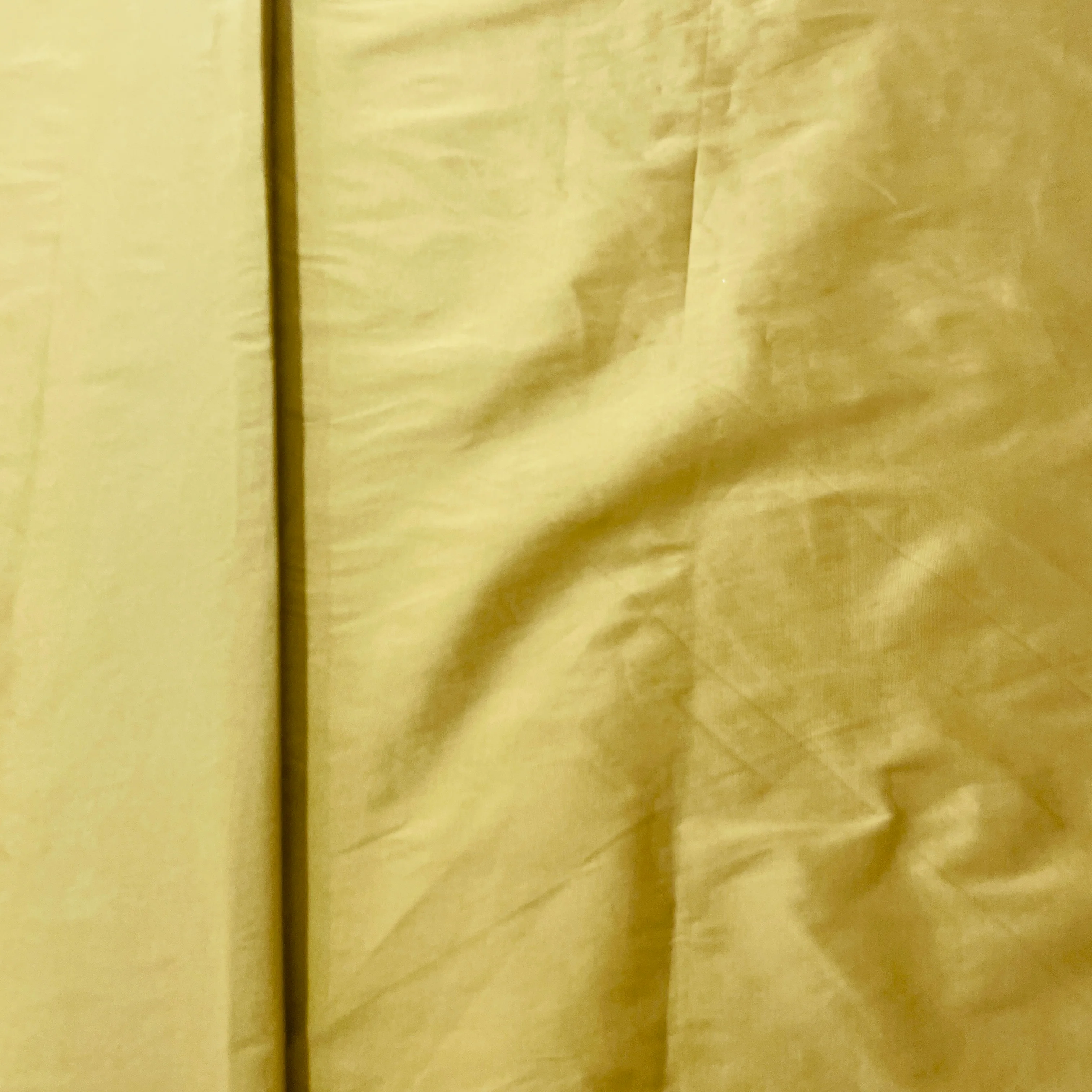 Golden Solid Silk Taffeta Fabric - Image 3