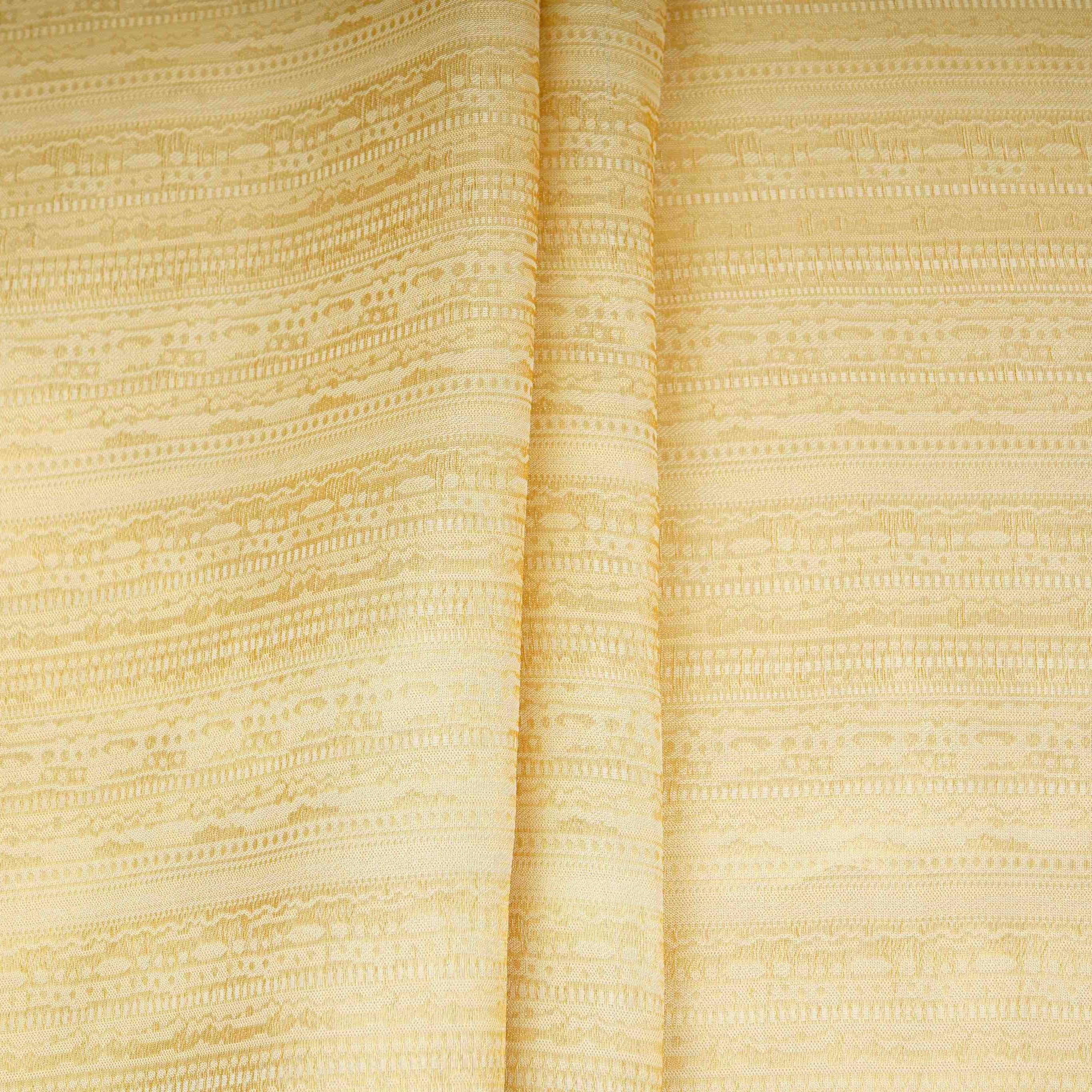 Golden Stripes Tenchui Silk Fabric MTI-31225 - Image 5