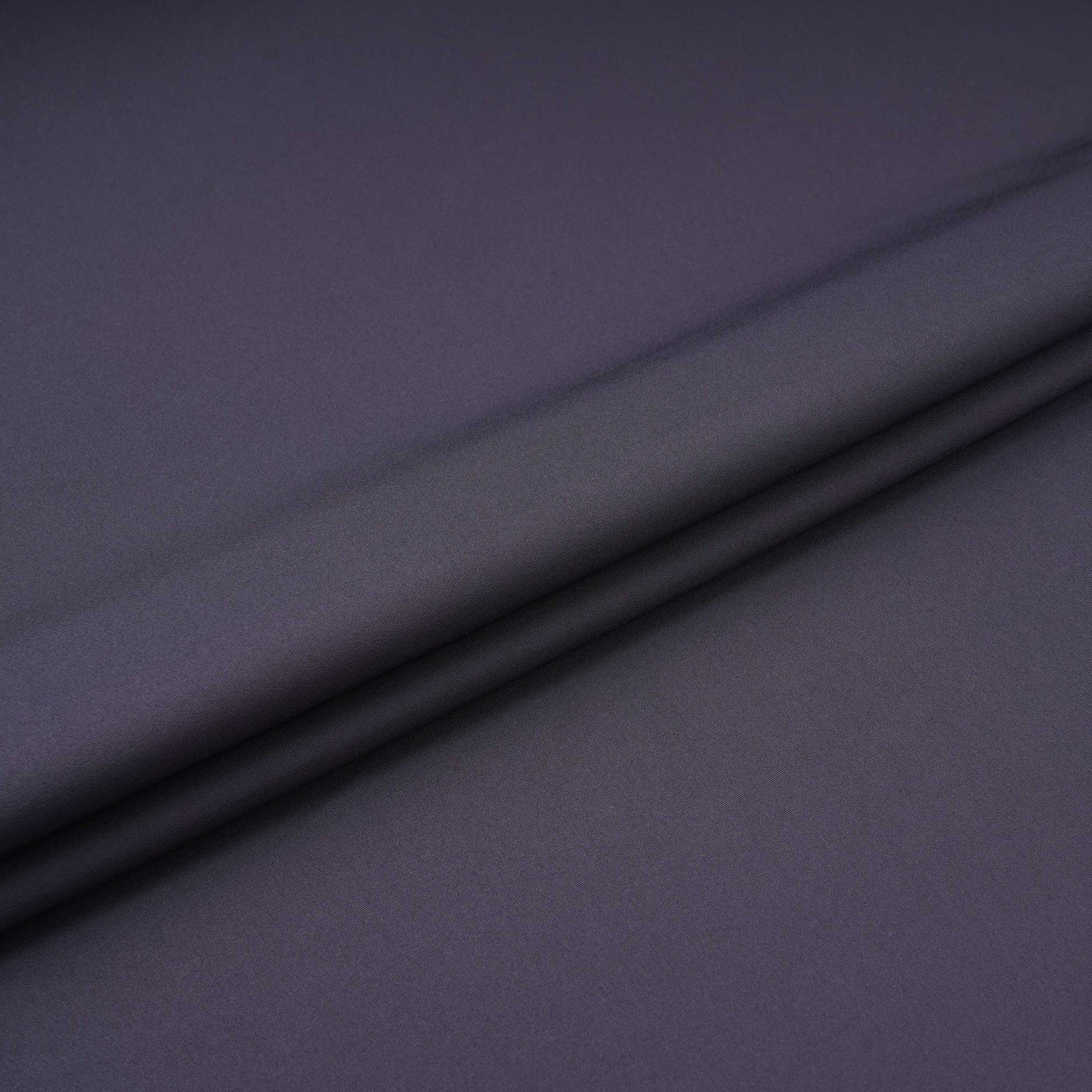 Graphite Grey Solid Banana Crepe Fabric LIB-06 - Image 5