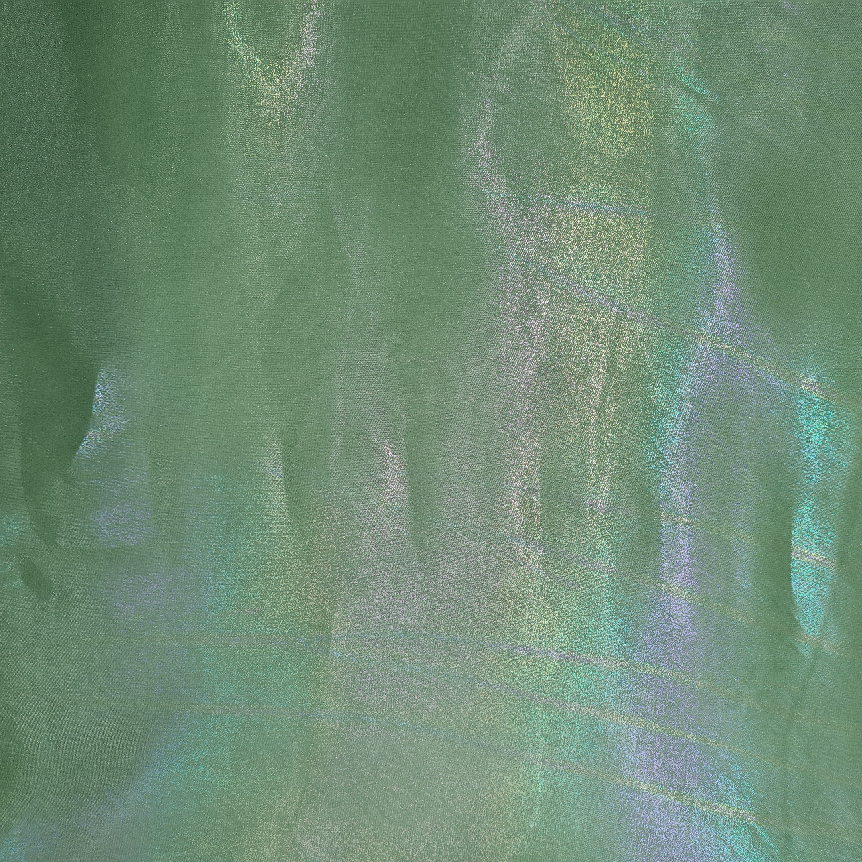 Green 3D Imported Organza Fabric - Image 2