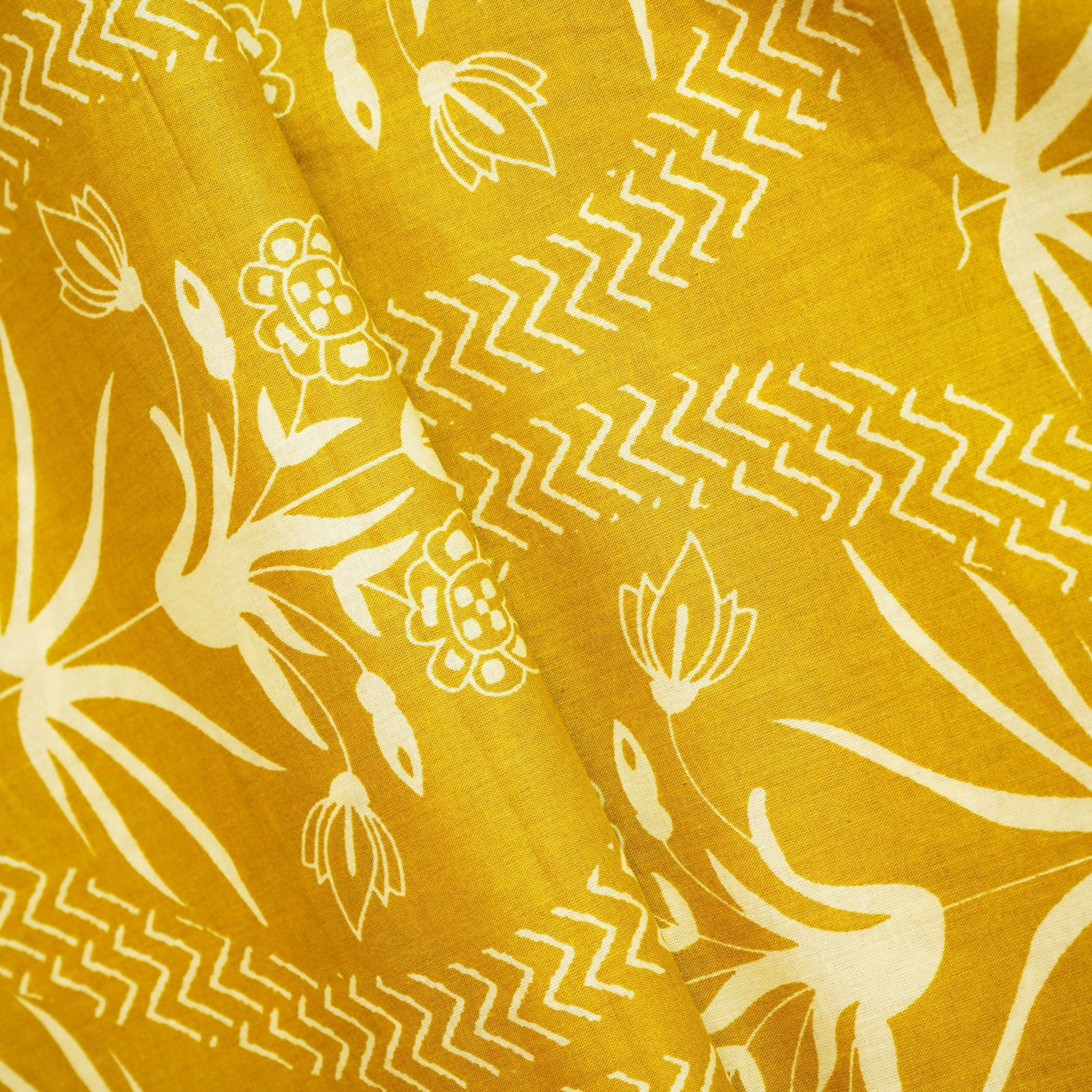 Green Abstract Print Cotton Fabric MFL-23725 - Image 2