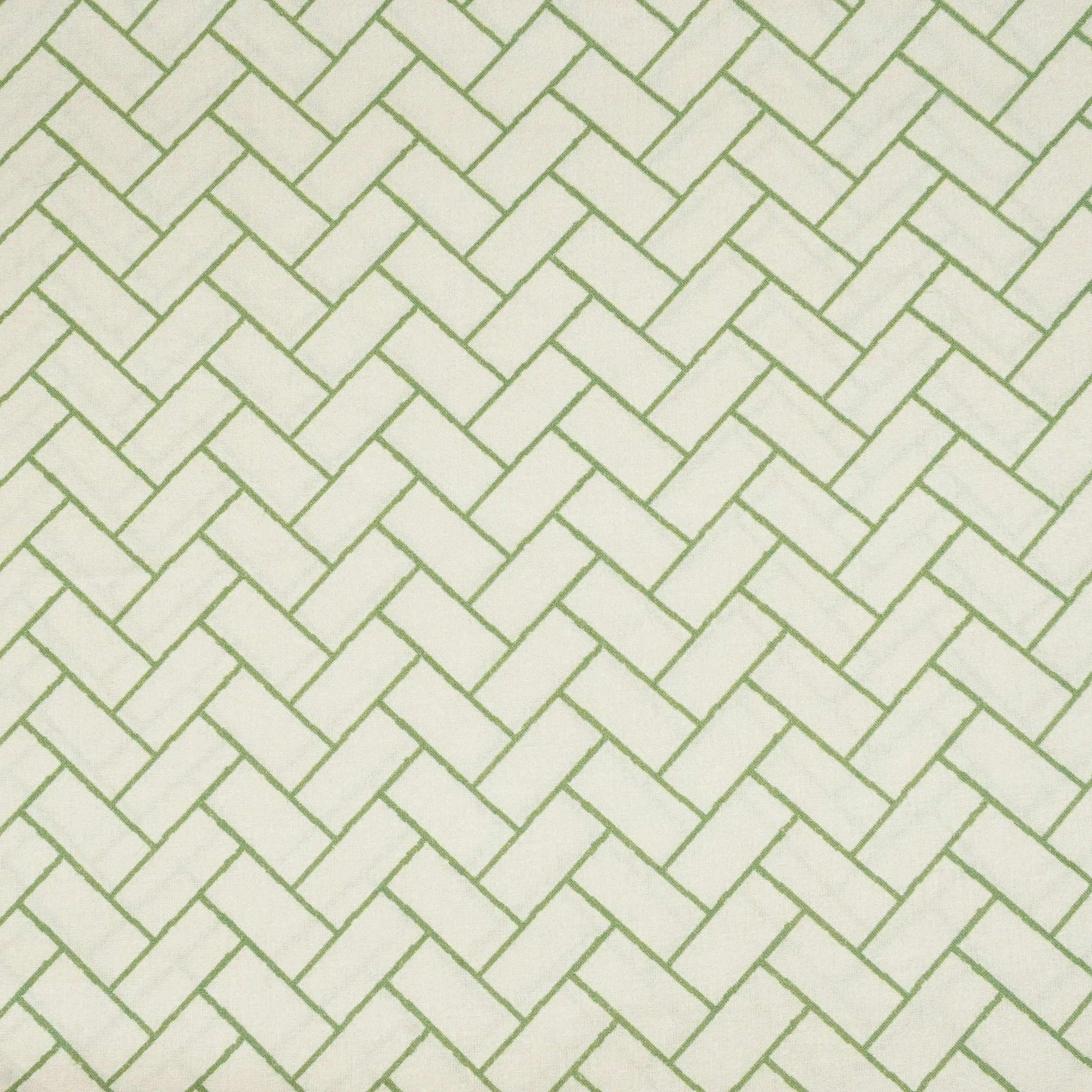 Green Geomatrical Print Cotton Fabric MT-29483 - Image 2