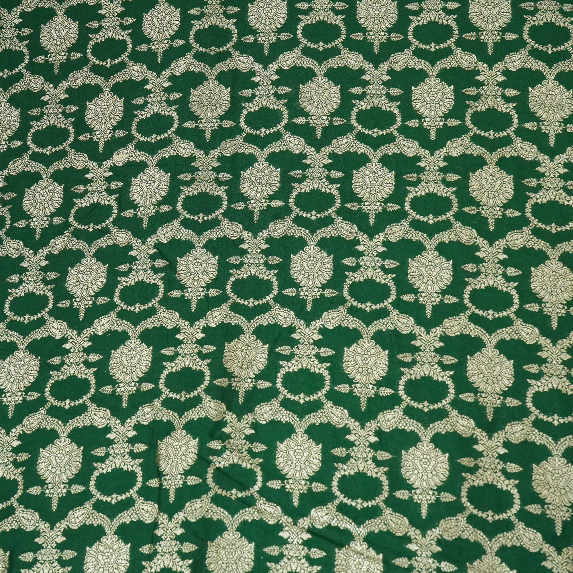 Green Jaal Chinnia Katan Silk YF-24428 - Image 3