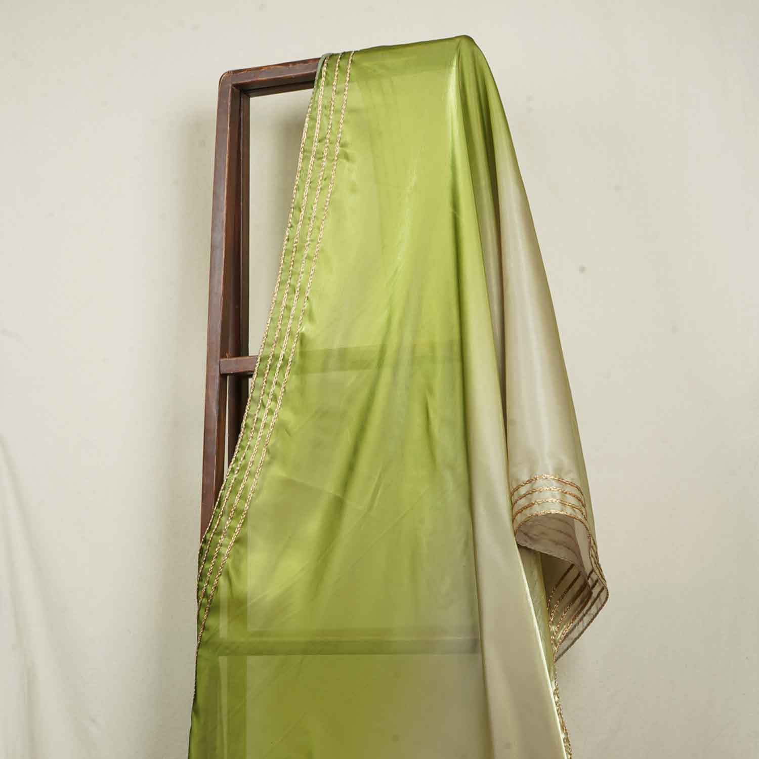 Green Organza Dupatta AK-25394 - Image 2