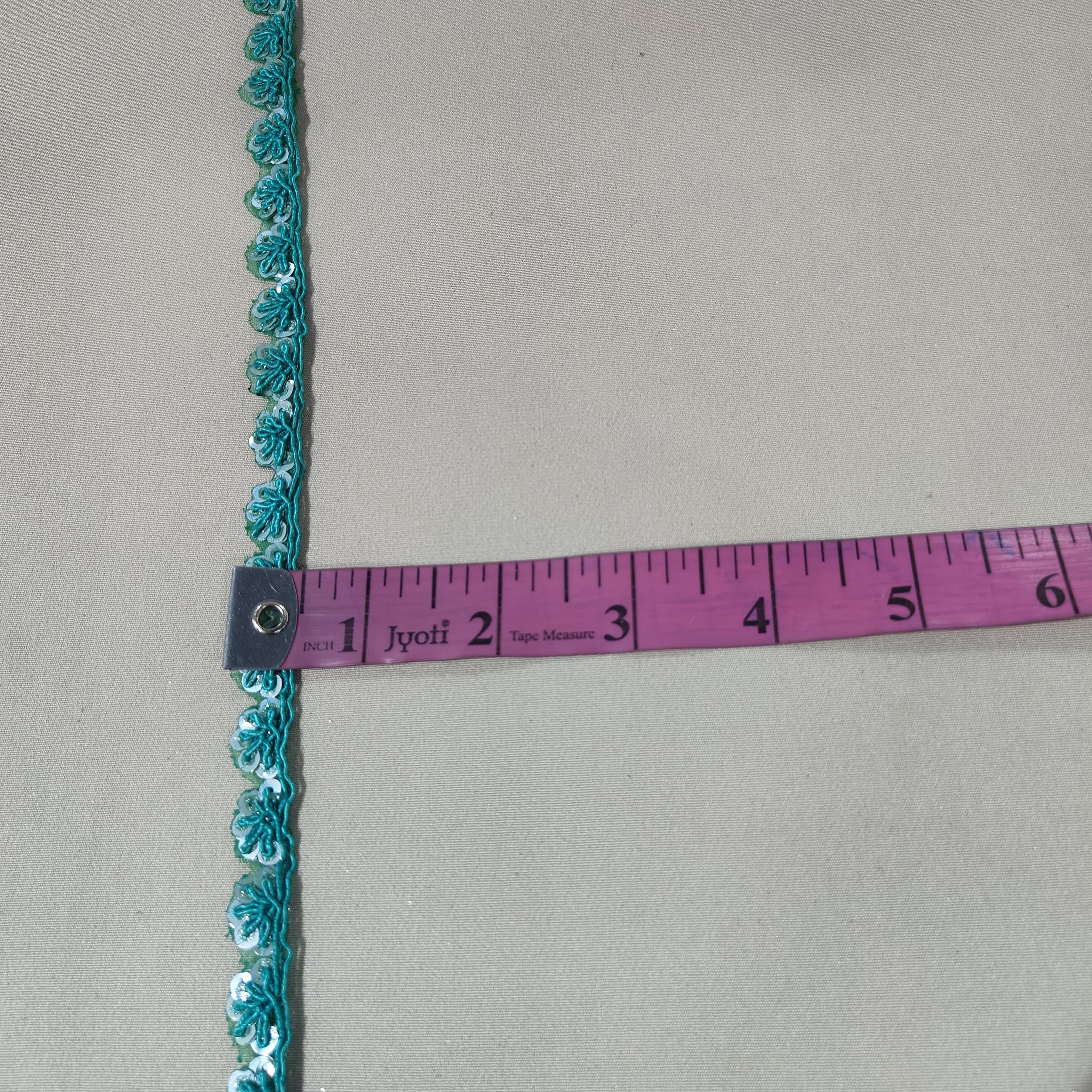 Green Sequins Lace 21833 - Image 3