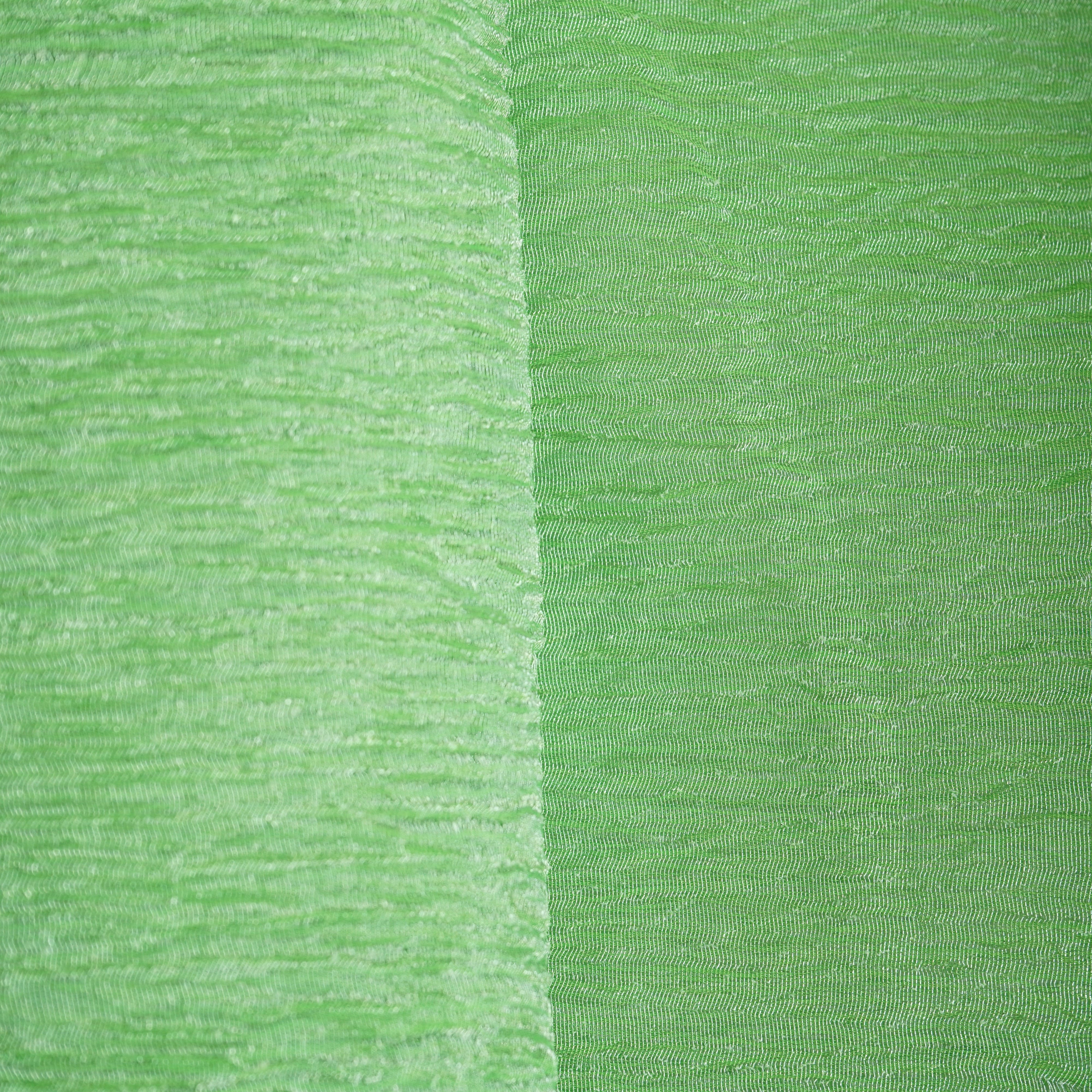 Green Solid Crushed Tissue Fabric - Image 2