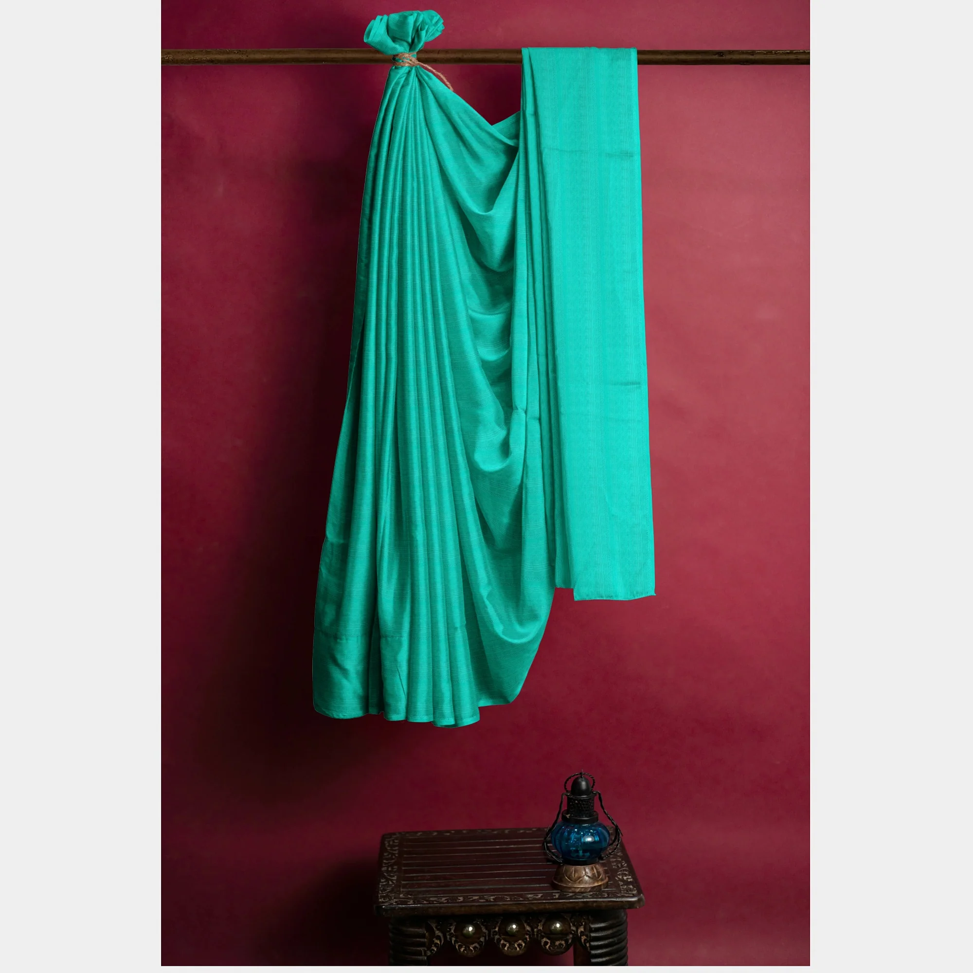 Green Solid Jacquard Cotton Fabric, Plain Weave 48 Inches, TU-2005 - Image 7