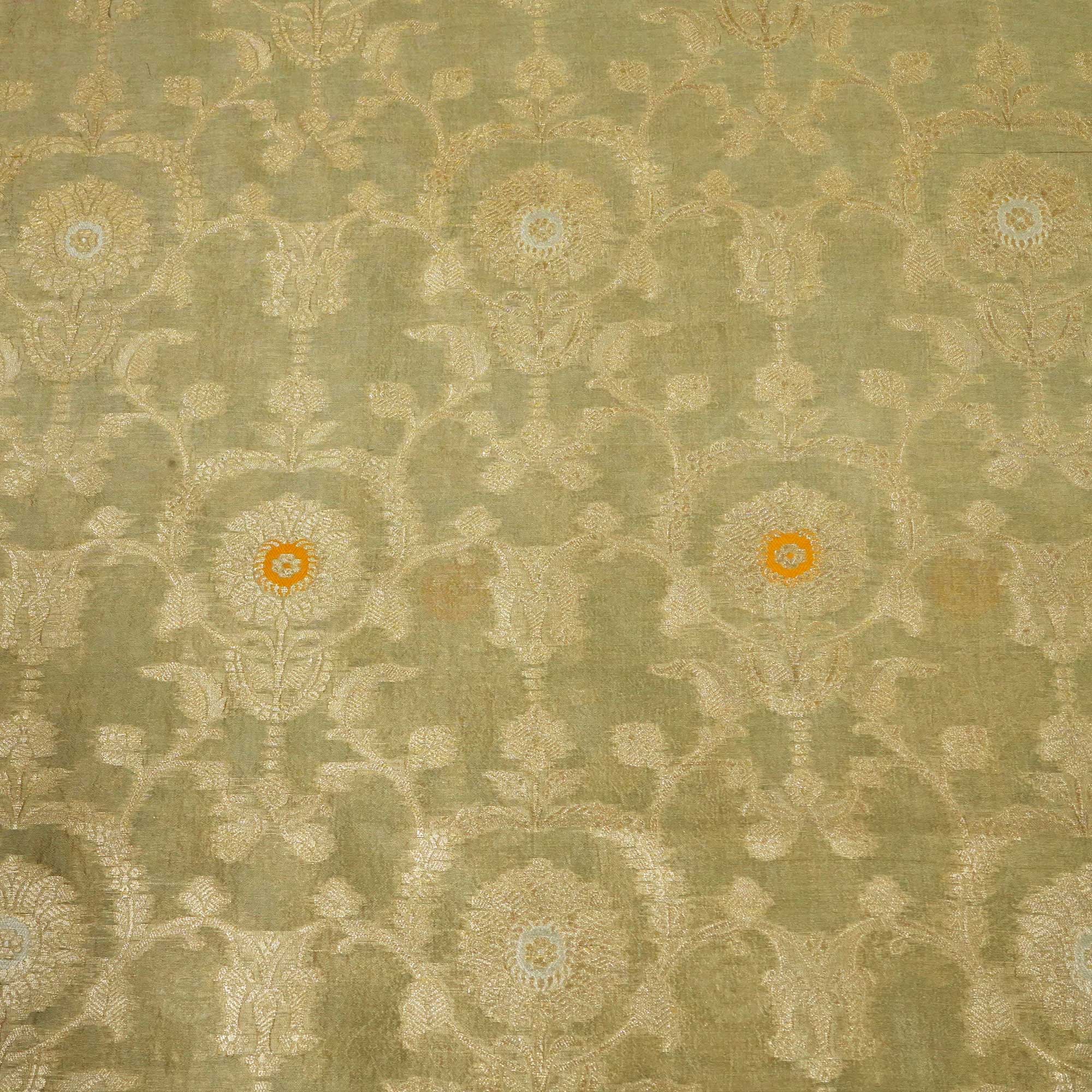 Grey & Golden Mina Sona Rupa Dupian Silk YF-24425 - Image 3