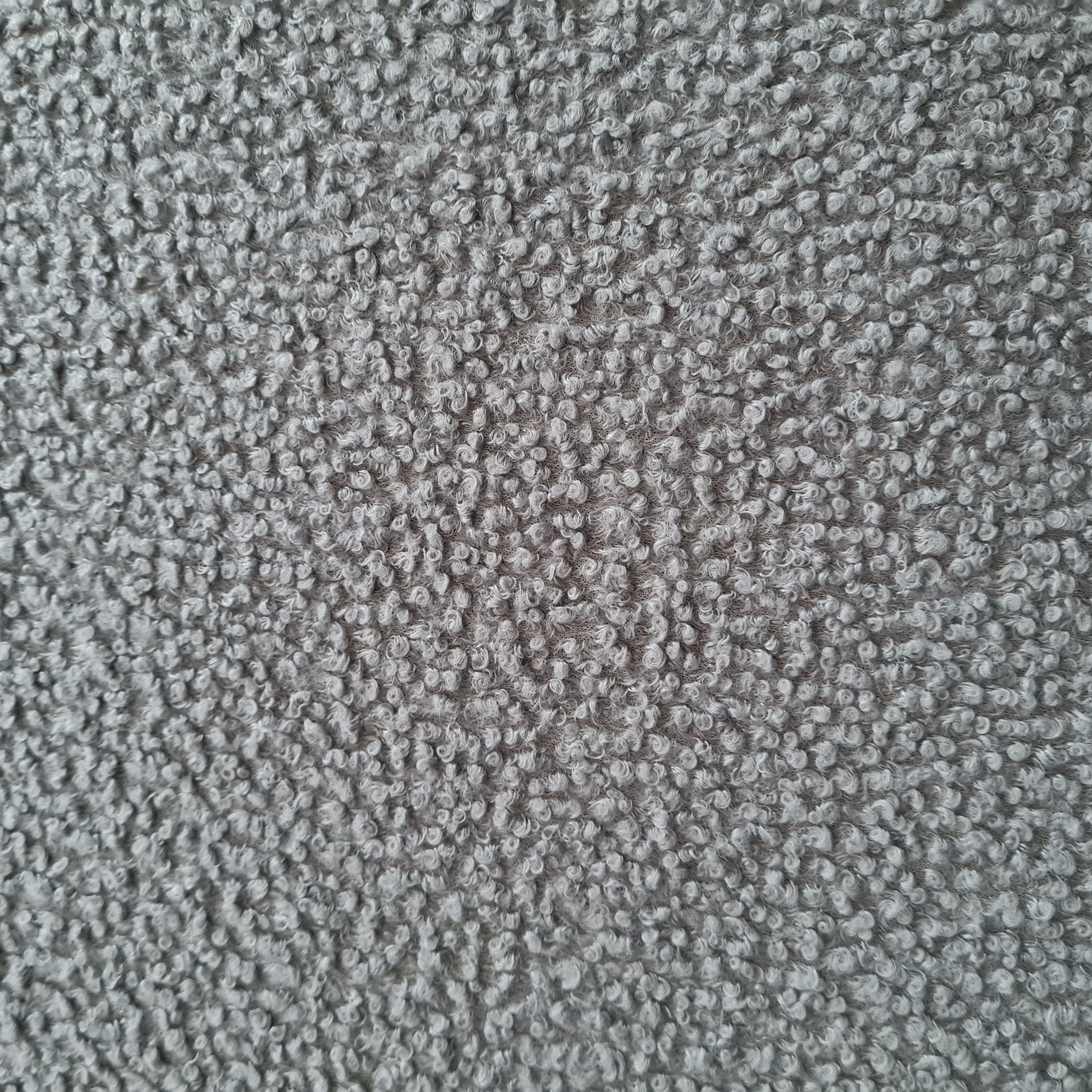 Grey Solid Boucle Fabric 17896 - Image 3