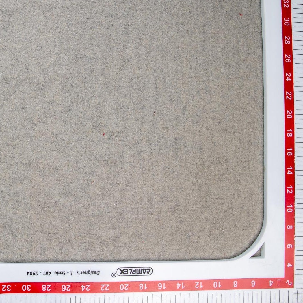 Grey Solid Felt Fabric - Image 3