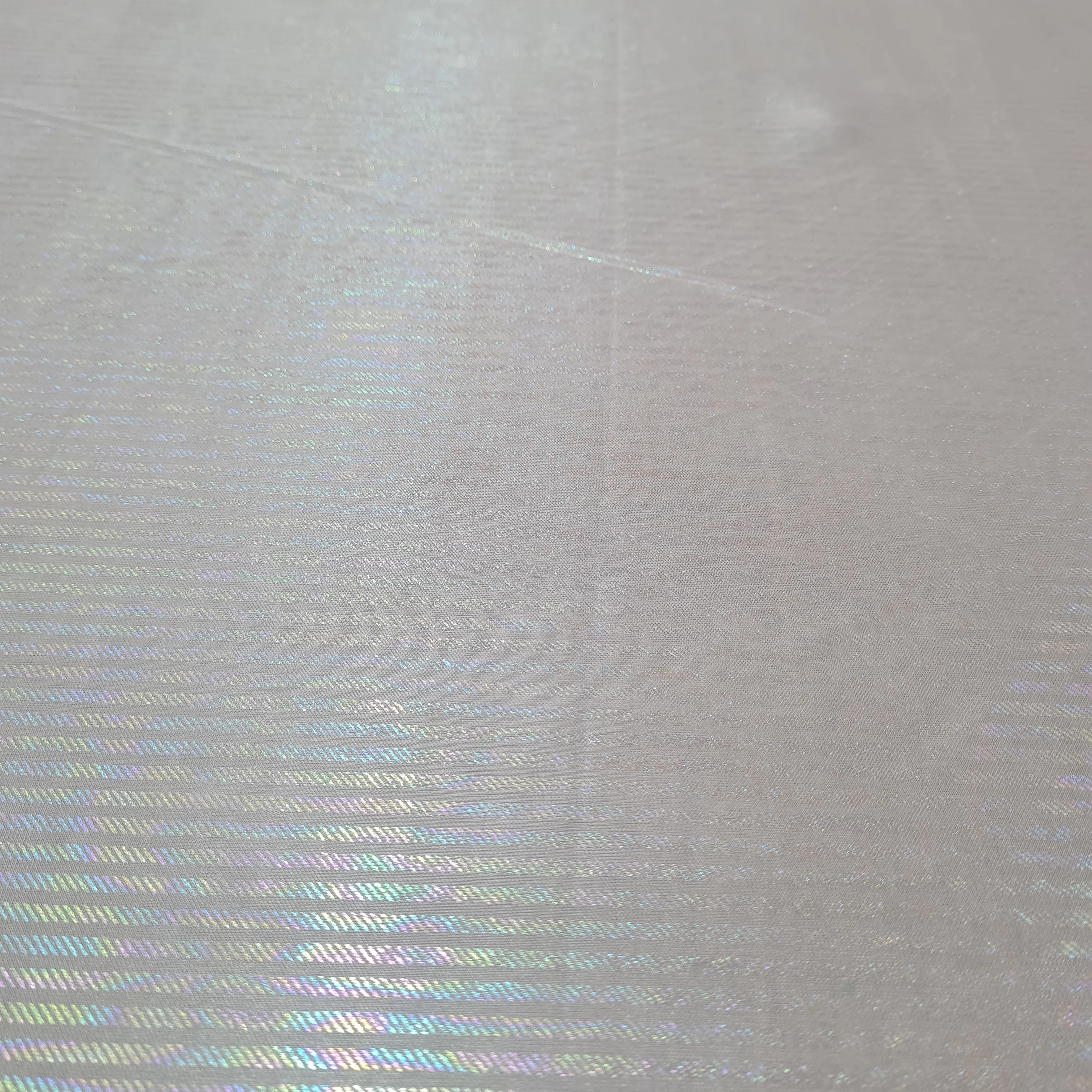 Grey Stripes 3D Rainbow With Lurex Knit Lycra Fabric - Image 2