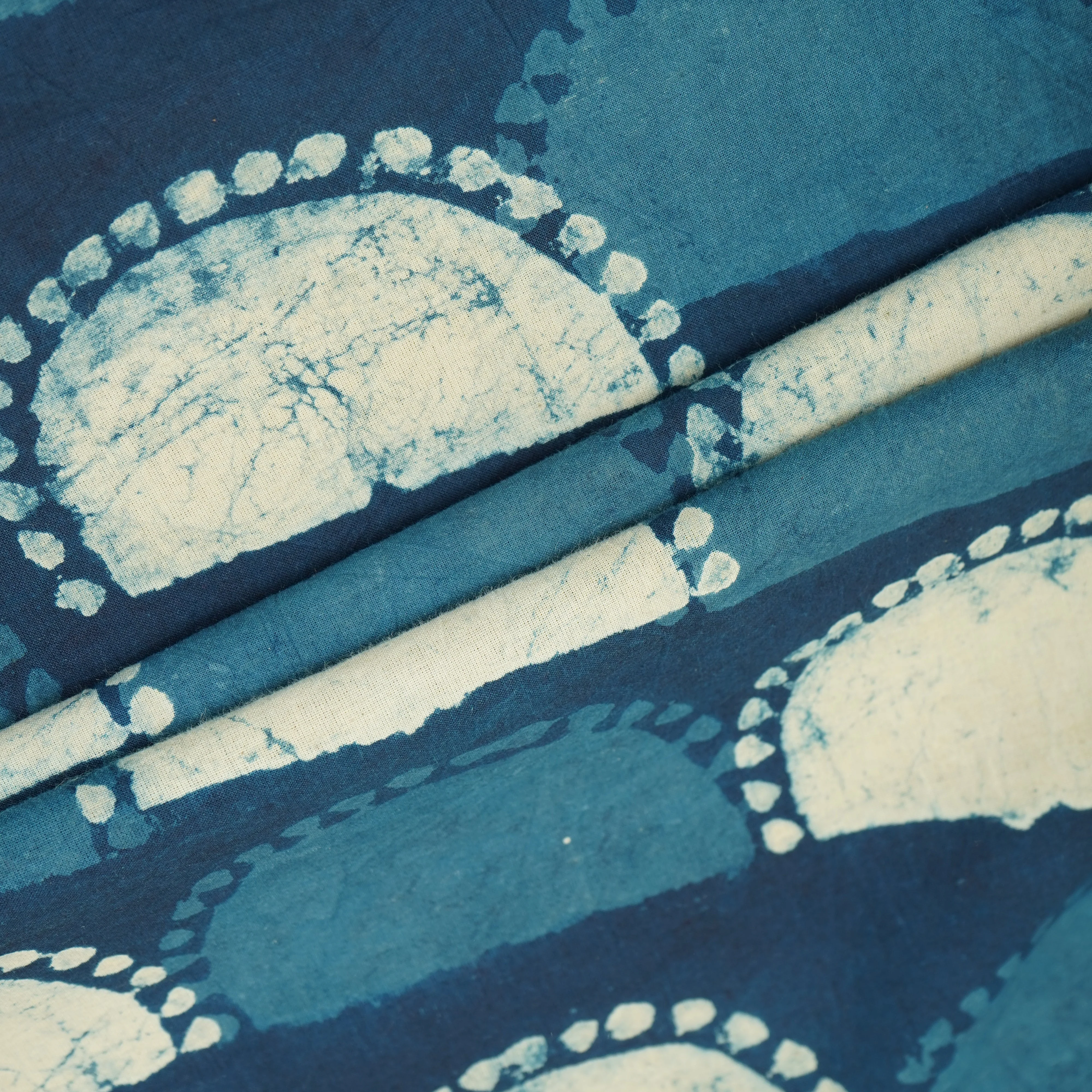 Indigo Batik Print Cotton Fabric CH-29778 - Image 4