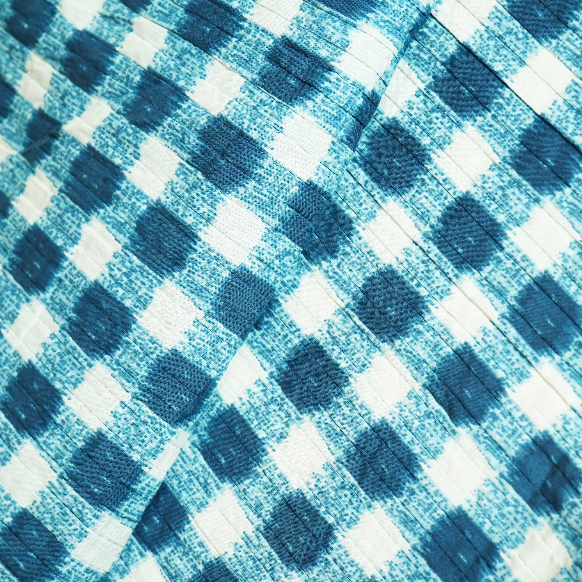 Indigo Pintuck Cotton Fabric MFL-23660 - Image 2