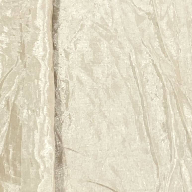 Ivory Linen Solid Shantoon Fabric - Image 3