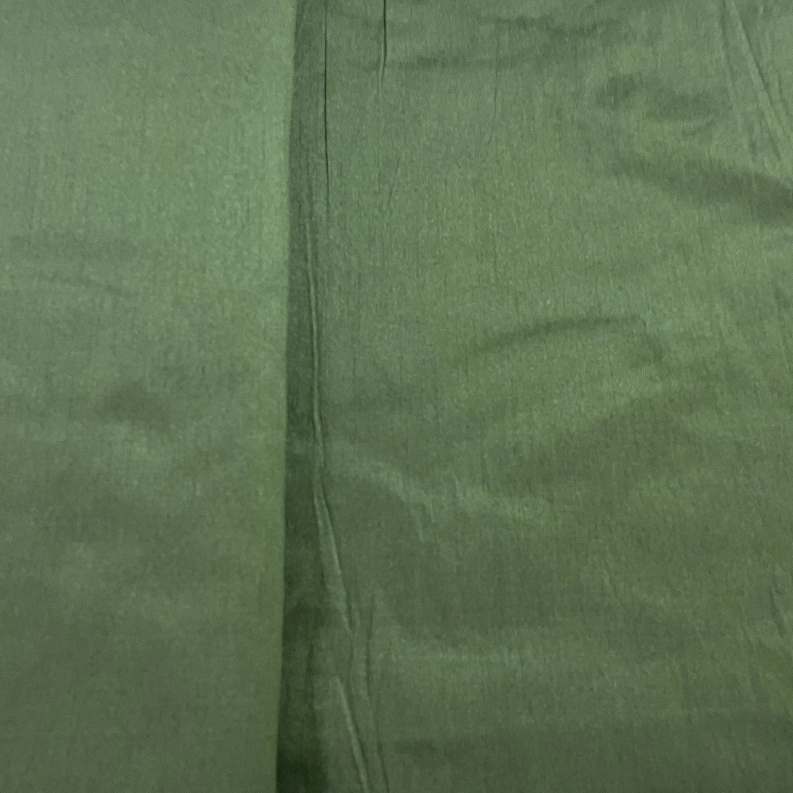 Jungle Green Solid Dupian Silk Fabric - Image 3