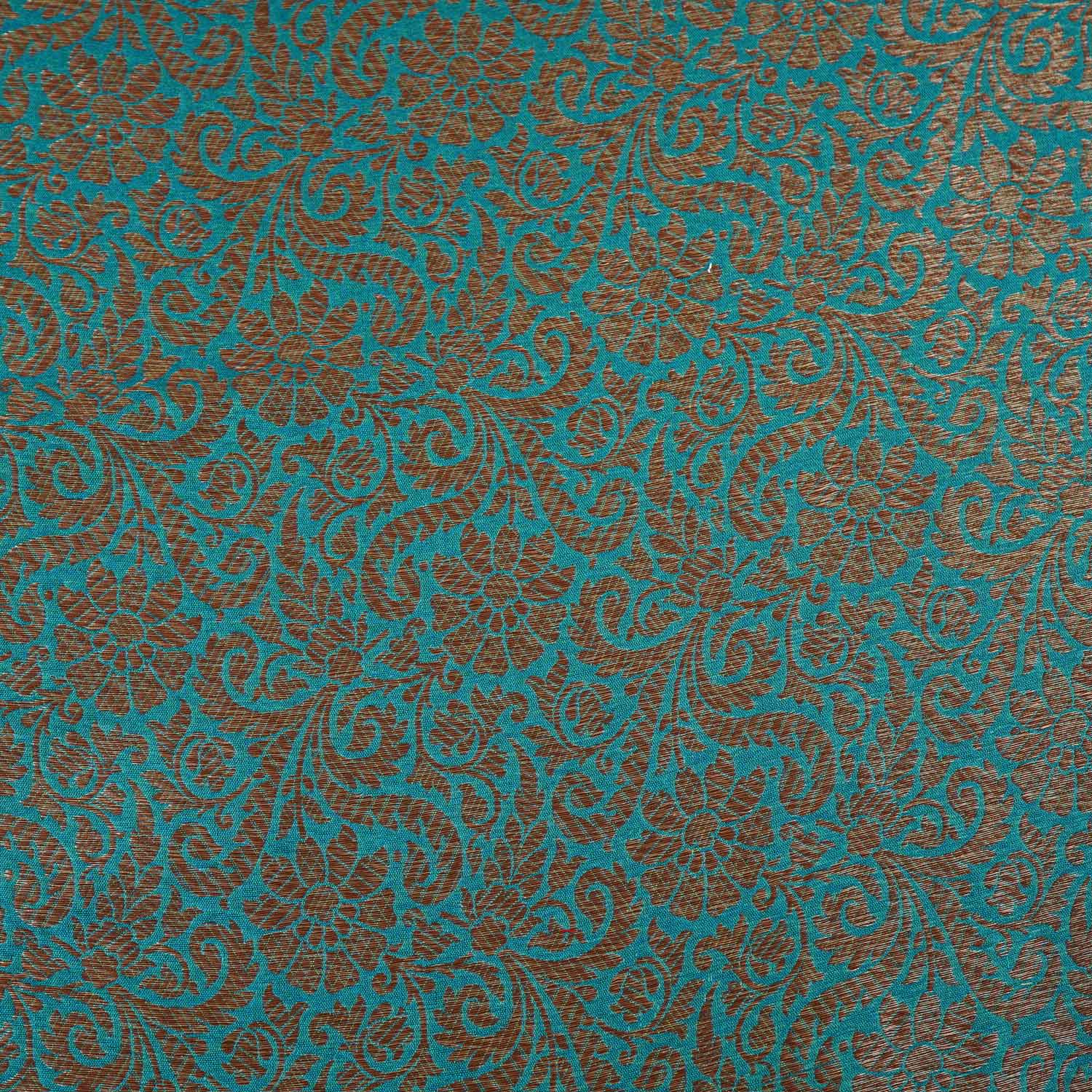 Lavender Antick Gold Jaal Brocade Fabric NH-28892 - Image 4