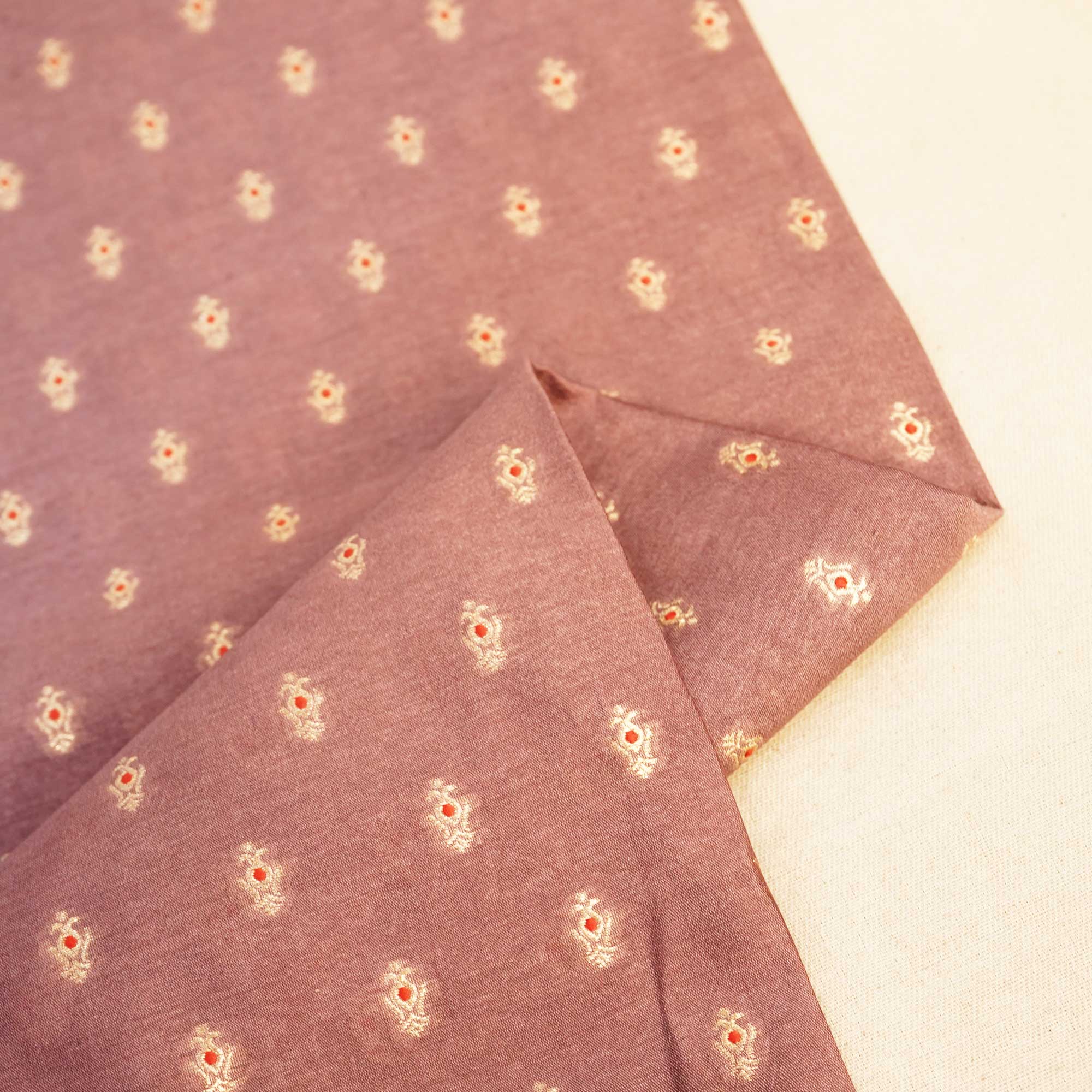 Lavender Mina Booti Katan Silk YF-24394 - Image 2