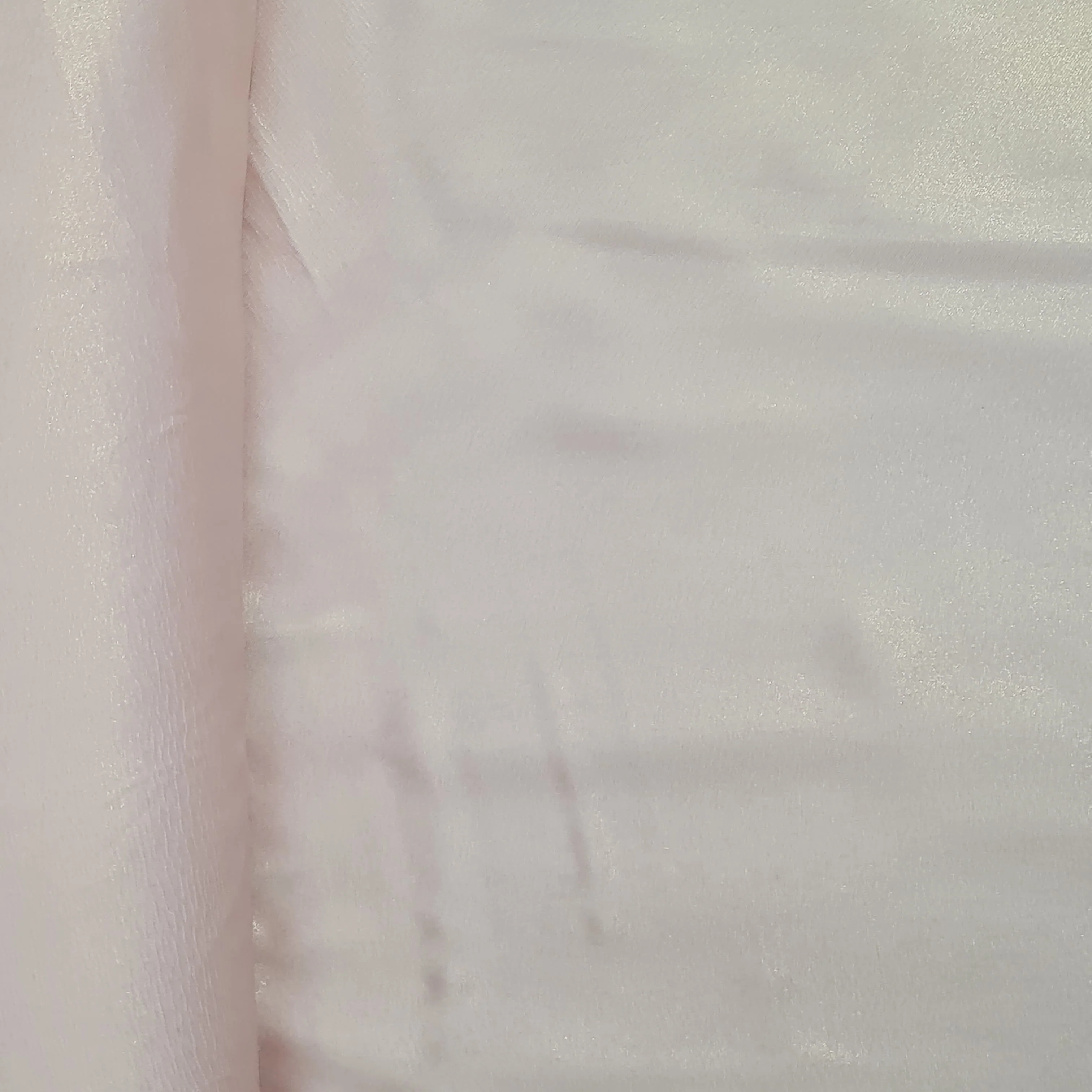 Lavender Pink Solid Gold Shimmer georgette Satin - Image 3