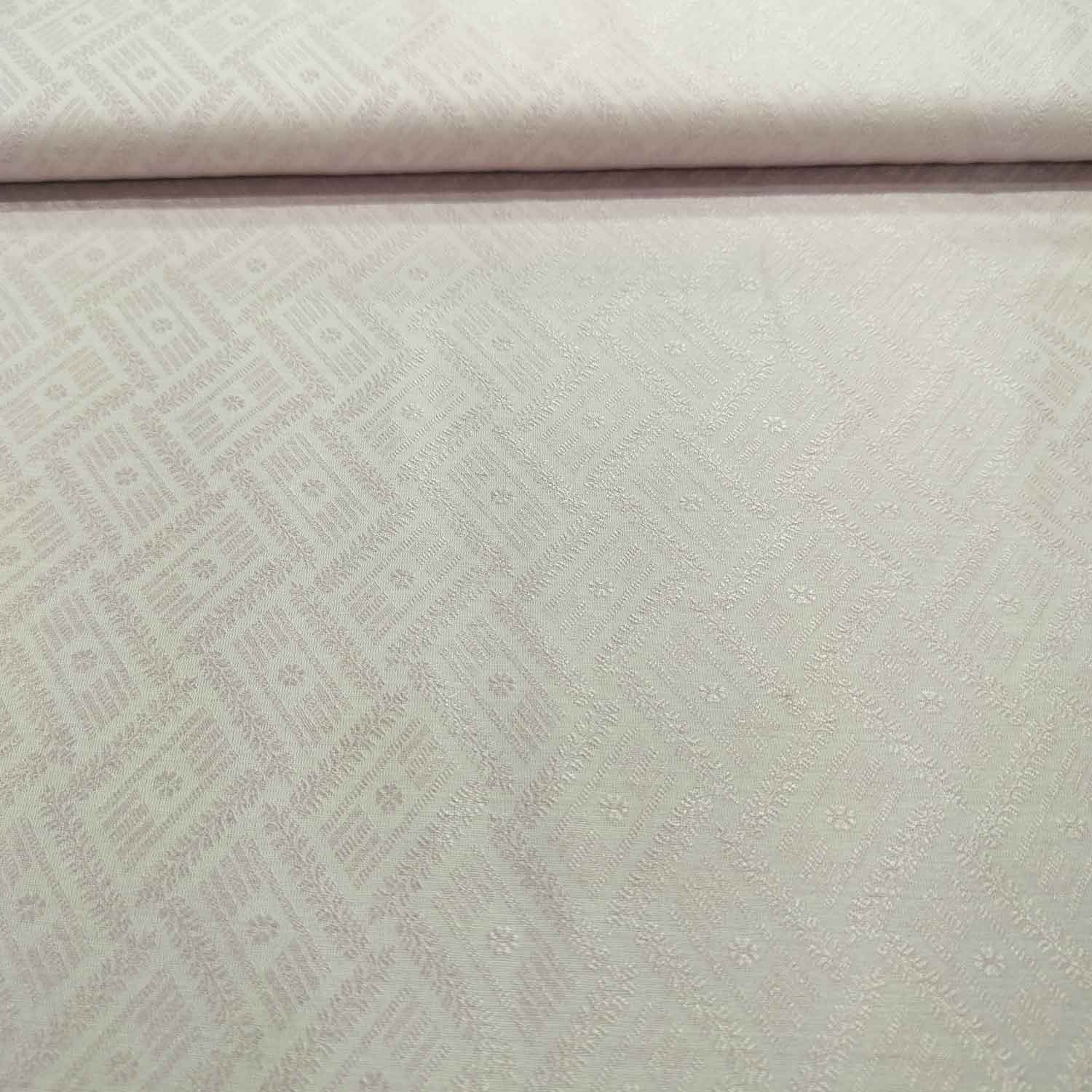 Lavender Self Tanchui Cotton Silk Fabric KR-19660 - Image 2