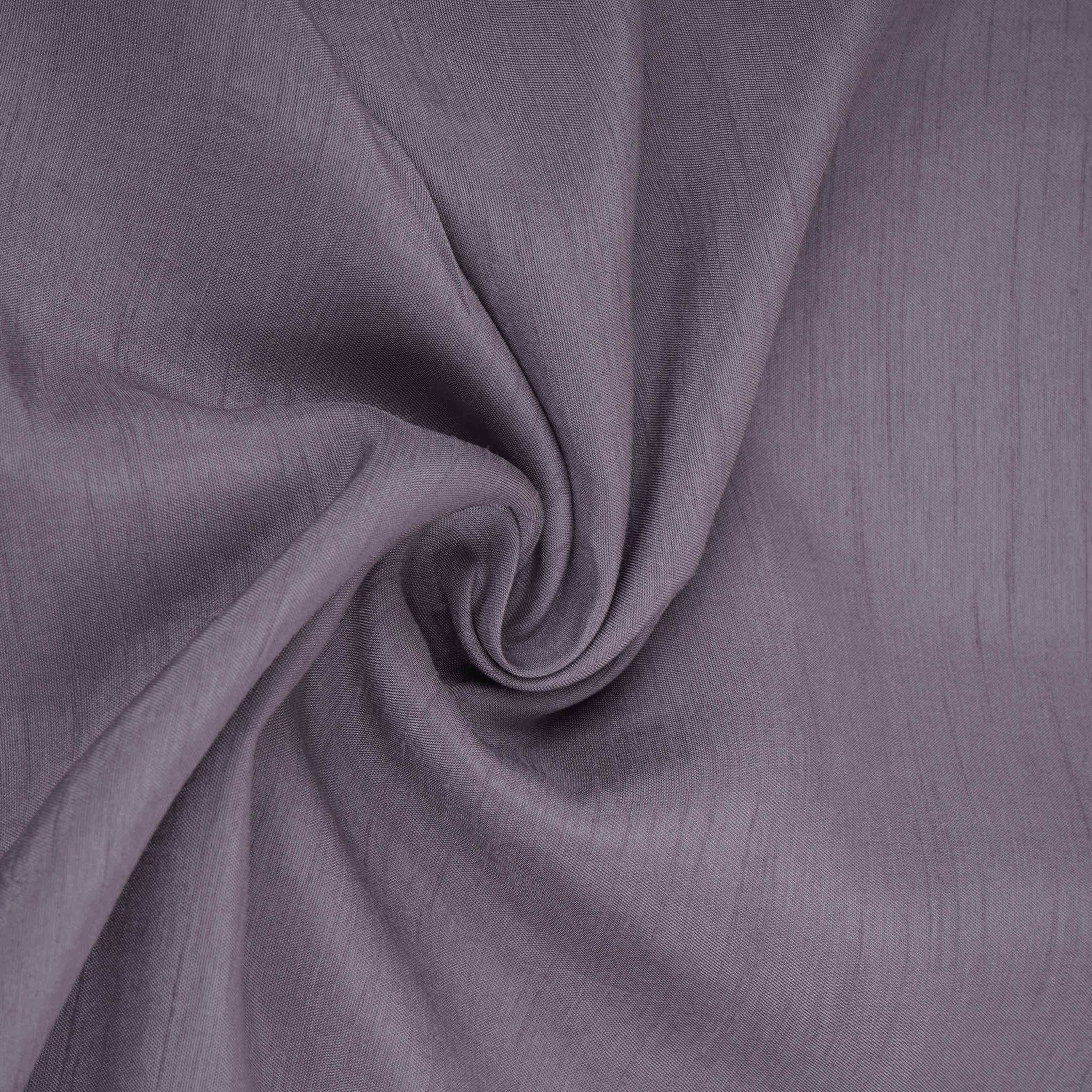 Lavender Solid Bemberg Raw Silk Fabric SSMR-09 - Image 4