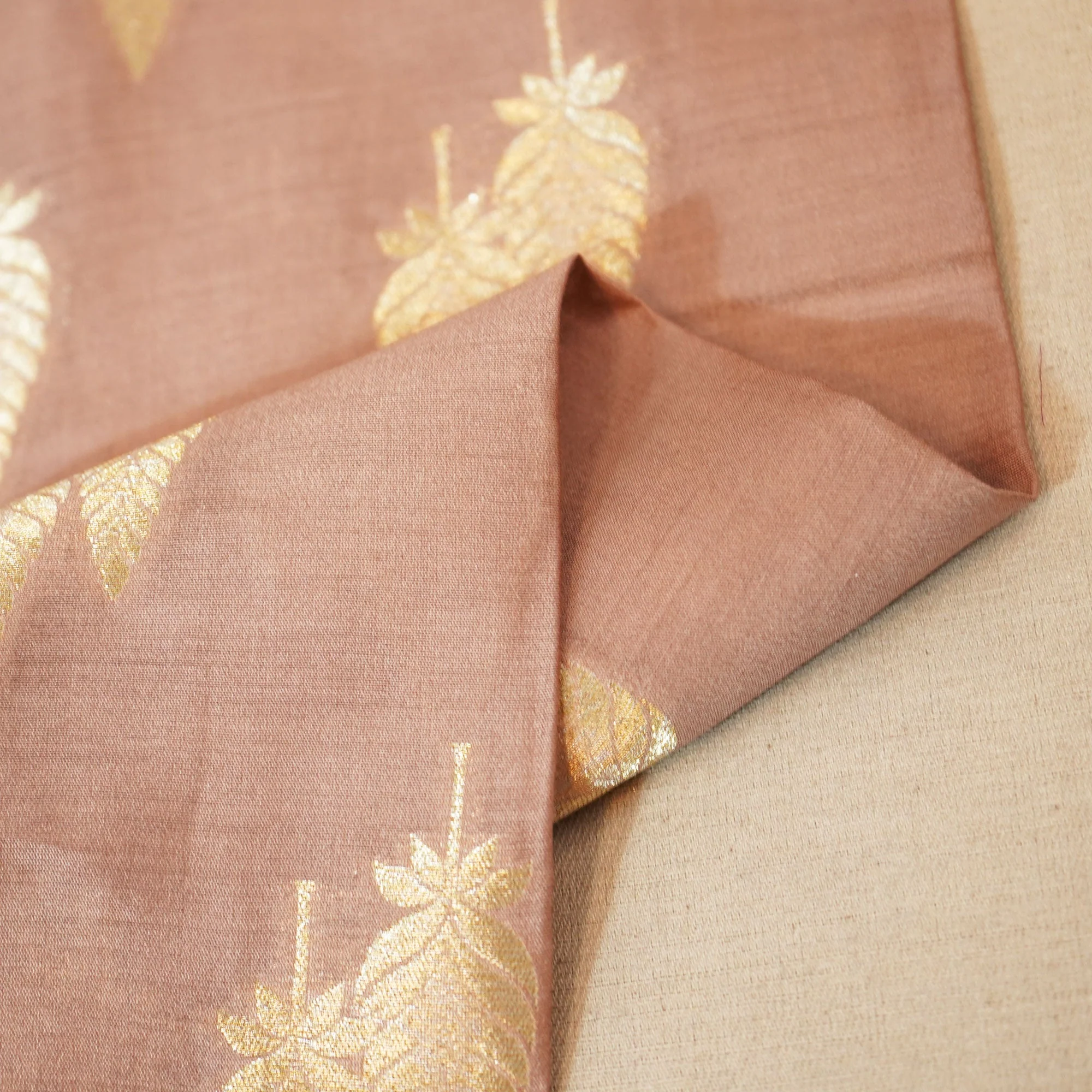 Lavender Zari Booti Katan Silk YF-24436 - Image 2