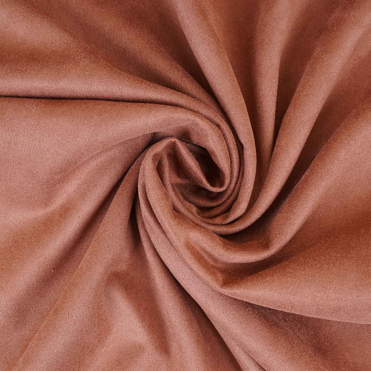 Light Brown Solid Suede Fabric PDM-29194 - Image 3