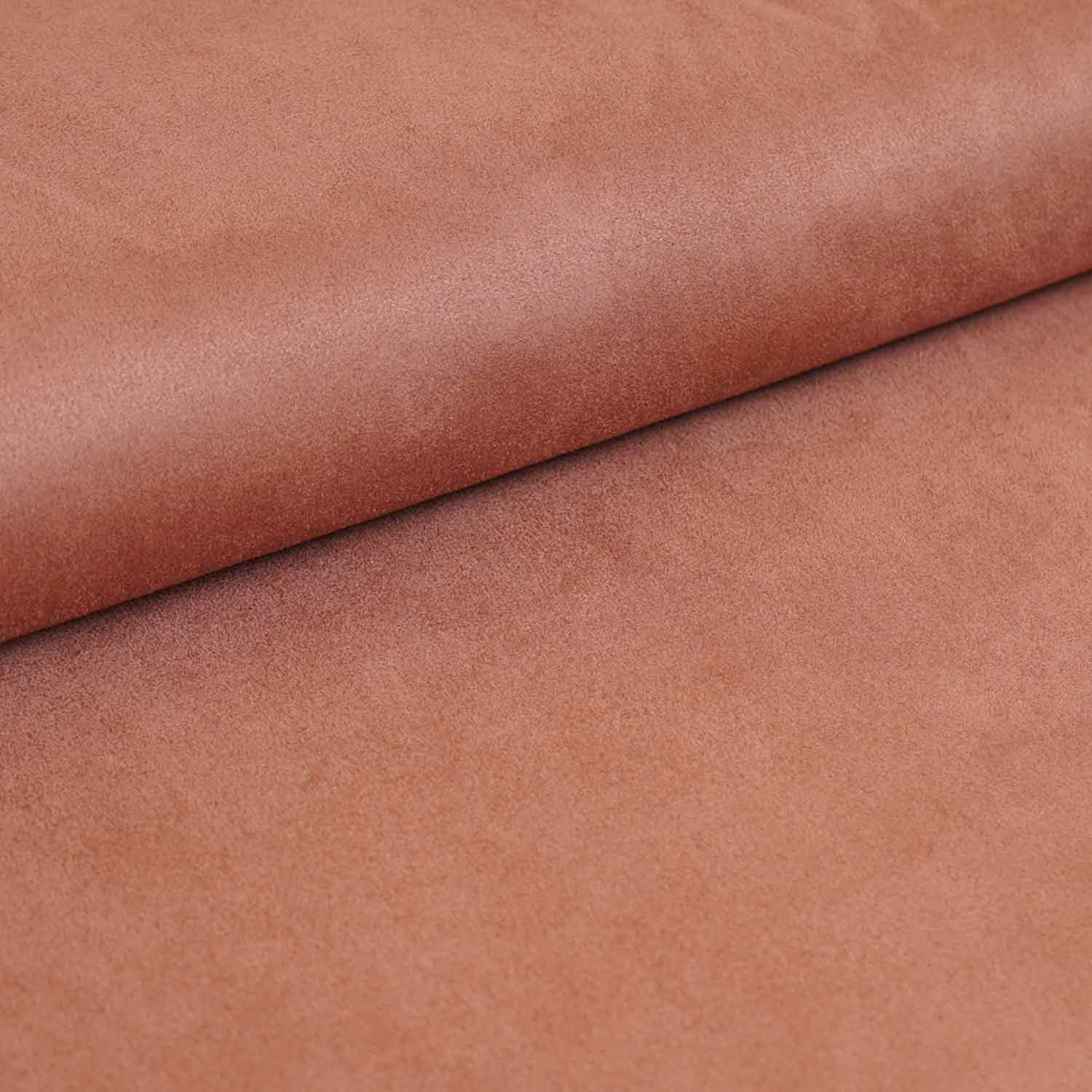 Light Brown Solid Suede Fabric PDM-29194 - Image 4