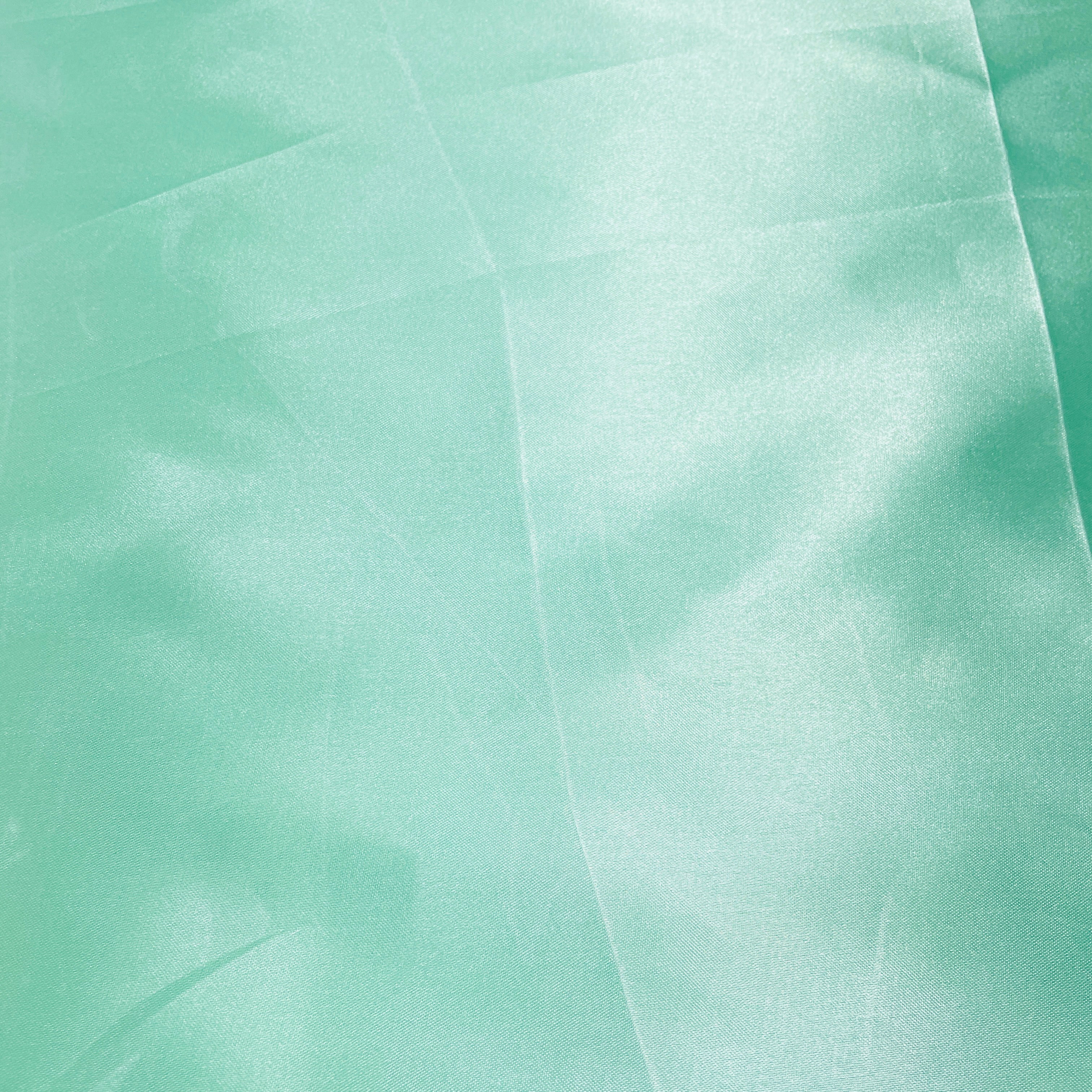 Light Green Solid Satin Fabric - Image 2