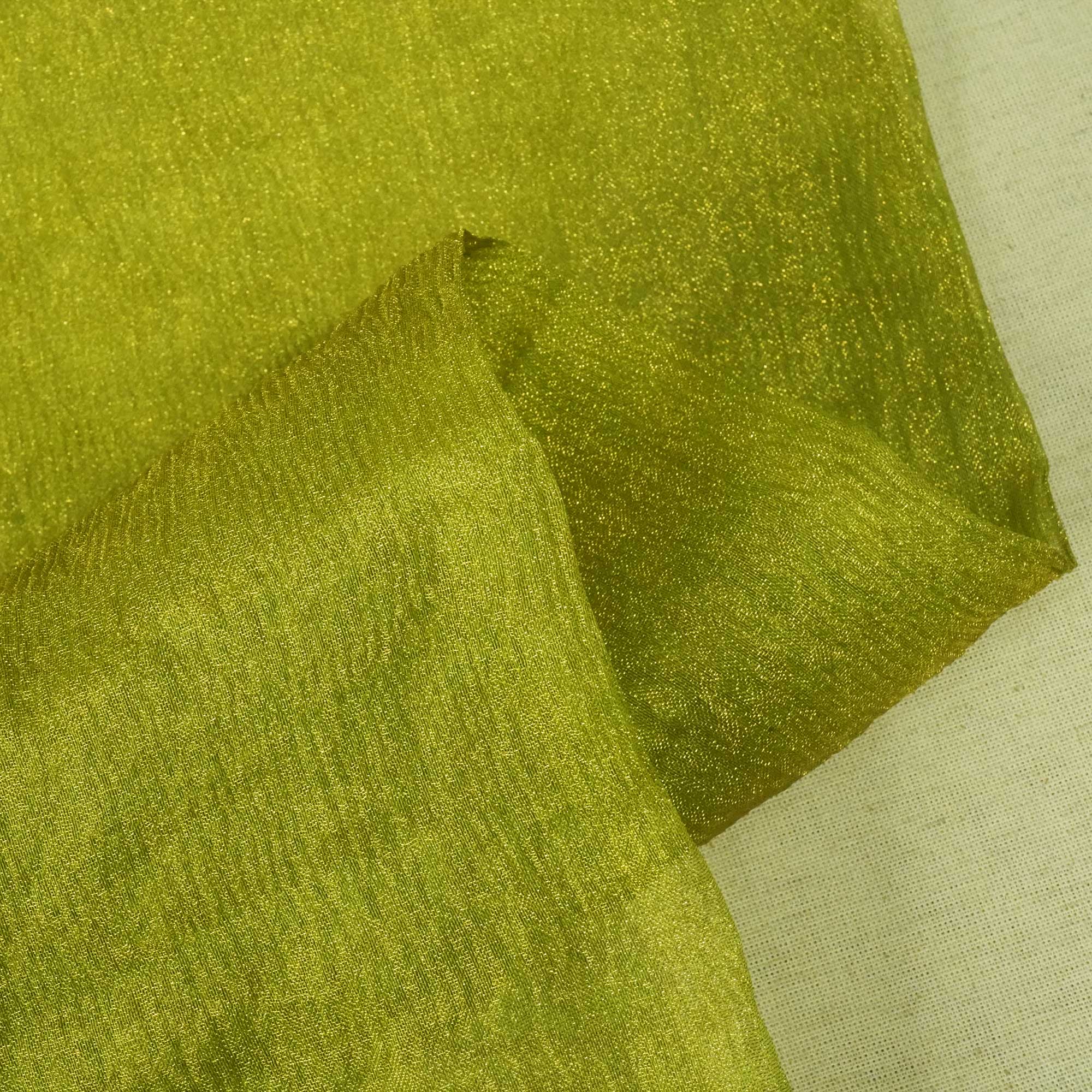 Light Green Solid Shimmer Crushed Tissue KRE-14316 - Image 2