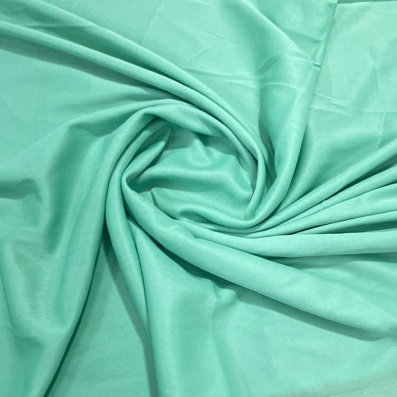Light Mint Green Solid Lycra Dyed Fabric