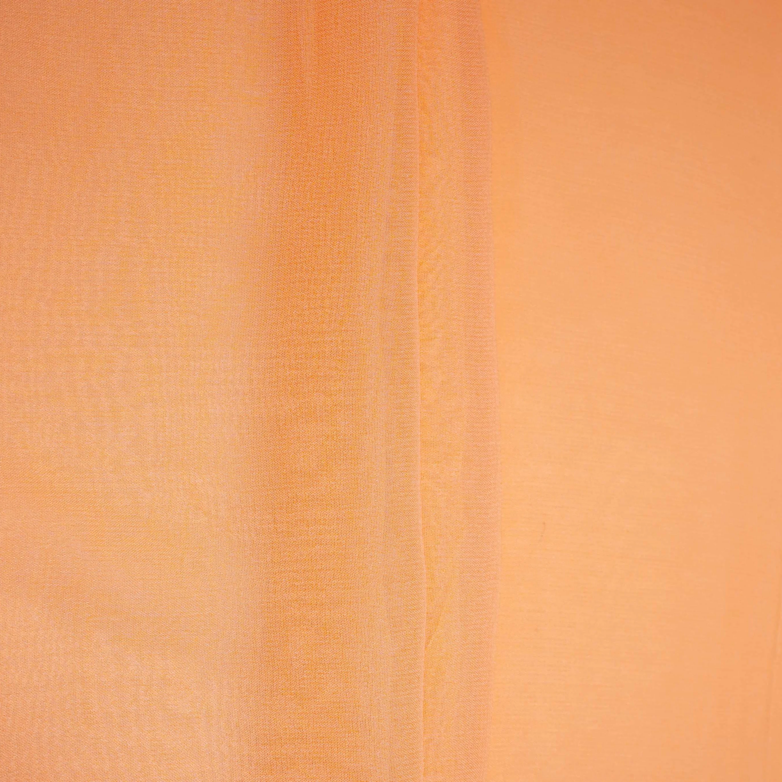 Light Orange Solid Royal Georgette Fabric MKR-06 - Image 4
