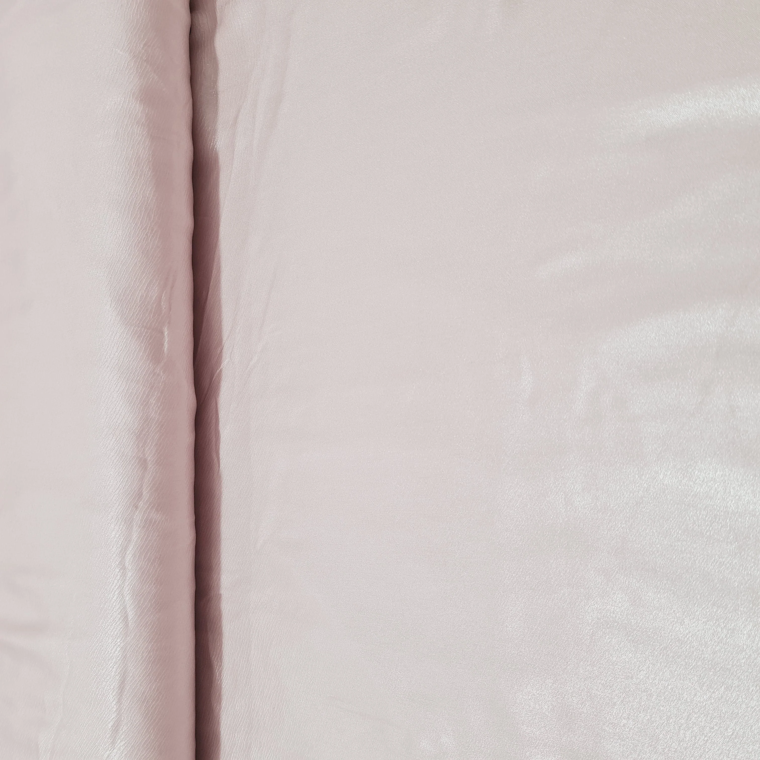 Light Pink Solid Silver Shimmer Georgrette Satin - Image 3