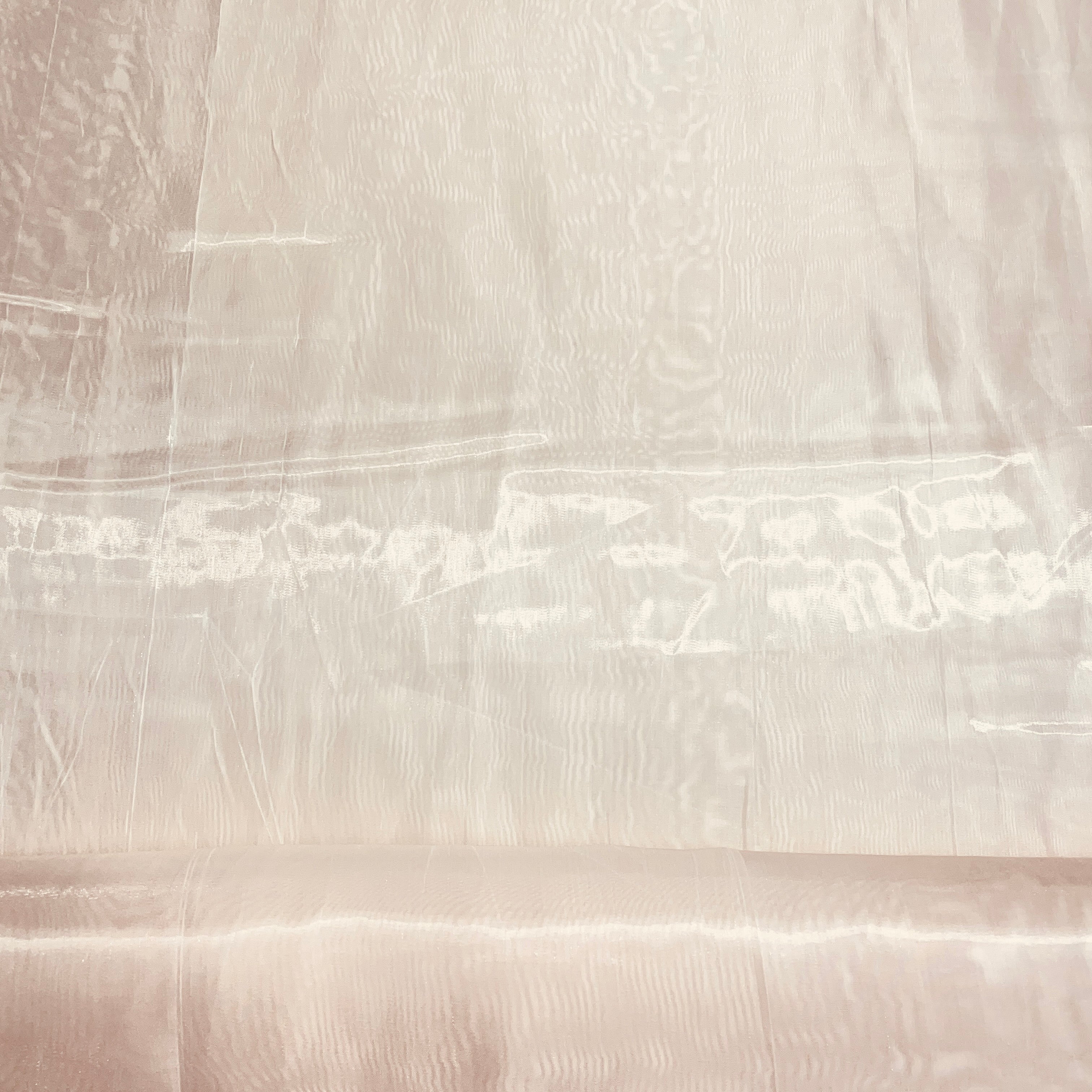 Light Pink Solid Zodiac Satin Fabric - Image 2