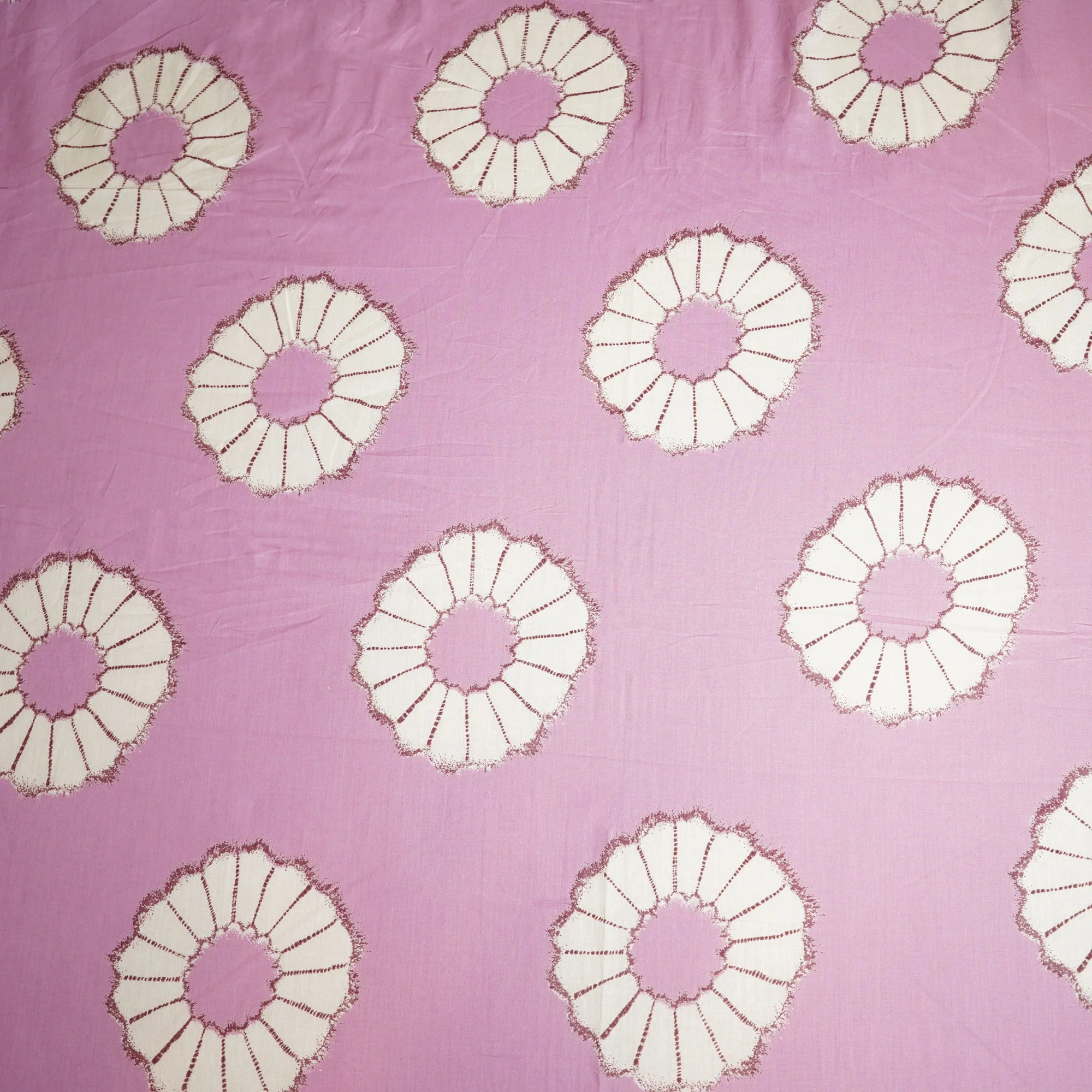 Lilac Floral Print Cotton Mulmul Fabric MFL-23655 - Image 3