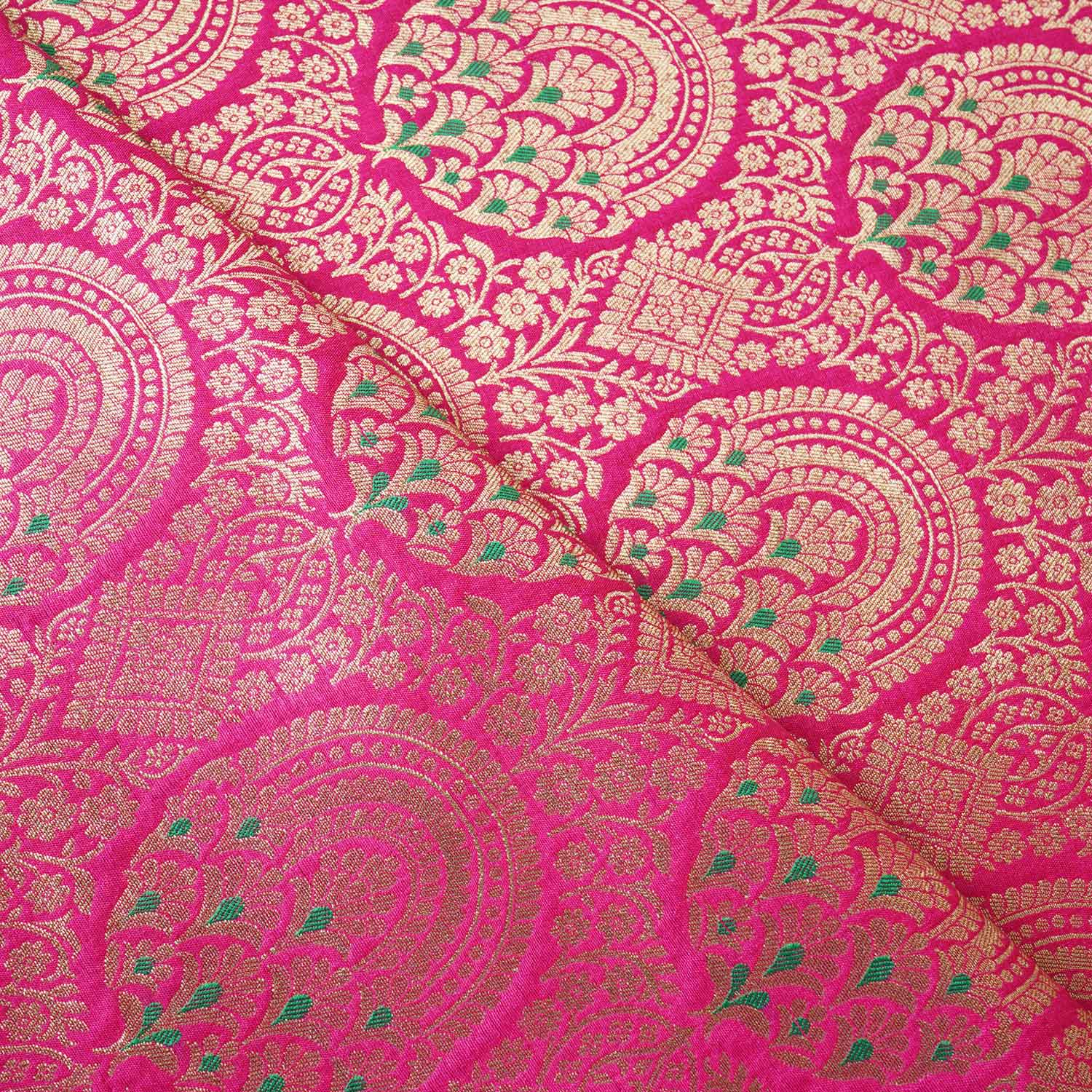 Magenta Jaal with Mina Buta Brocade Fabric KR-28061 - Image 3