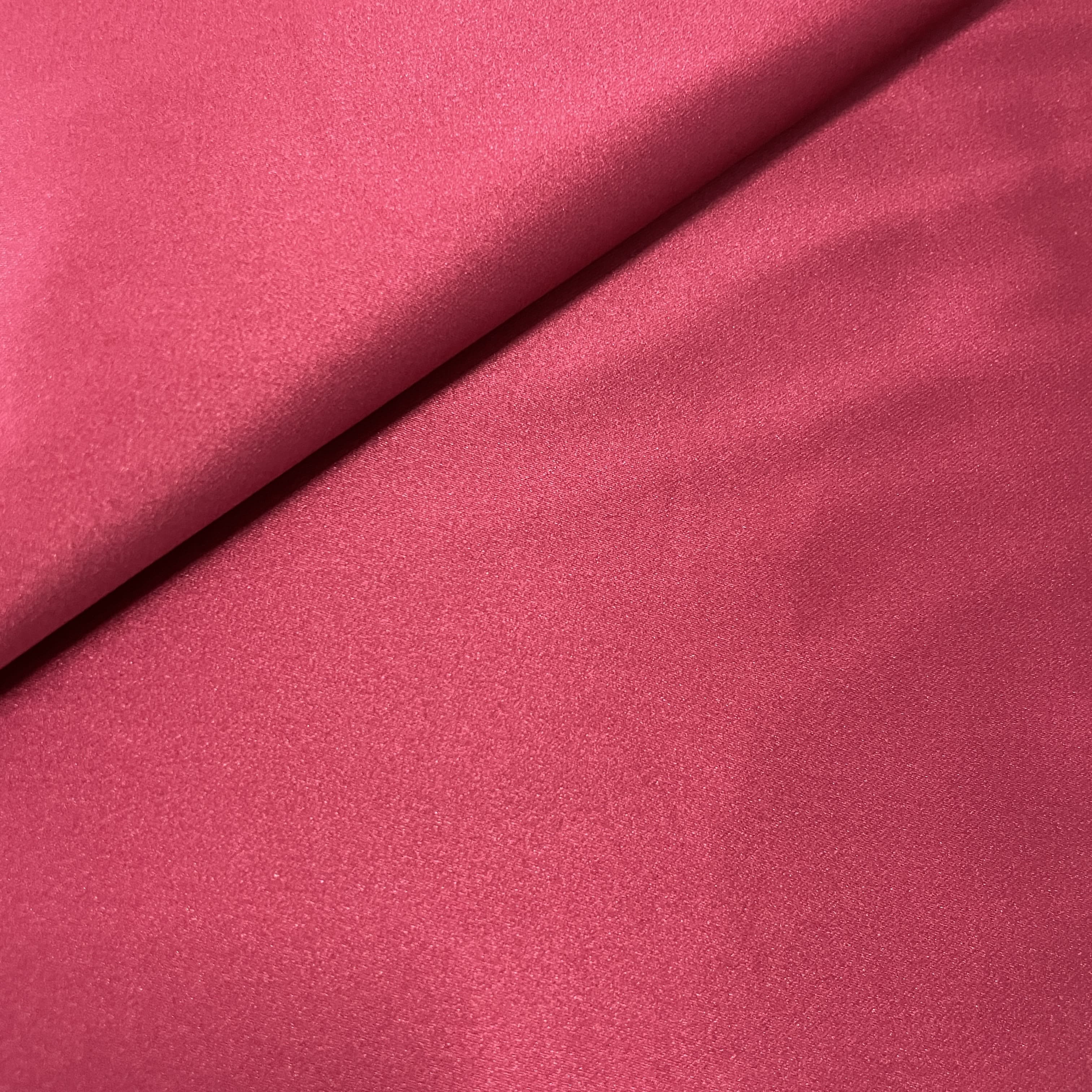 Magenta Pink Solid Celina Satin Fabric OE-16857 - Image 3